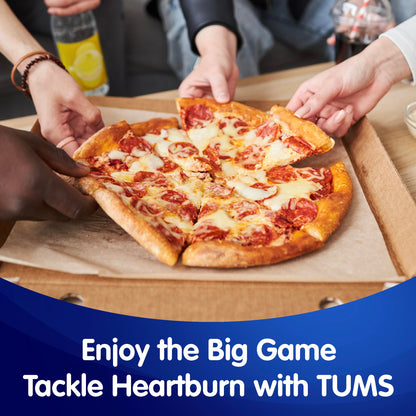 TUMS Naturals Ultra Strength Antacid Chews for Heartburn Relief, Great for a Summer BBQ - Black Cherry & Watermelon - 190 Count TUMS buy supplements Au