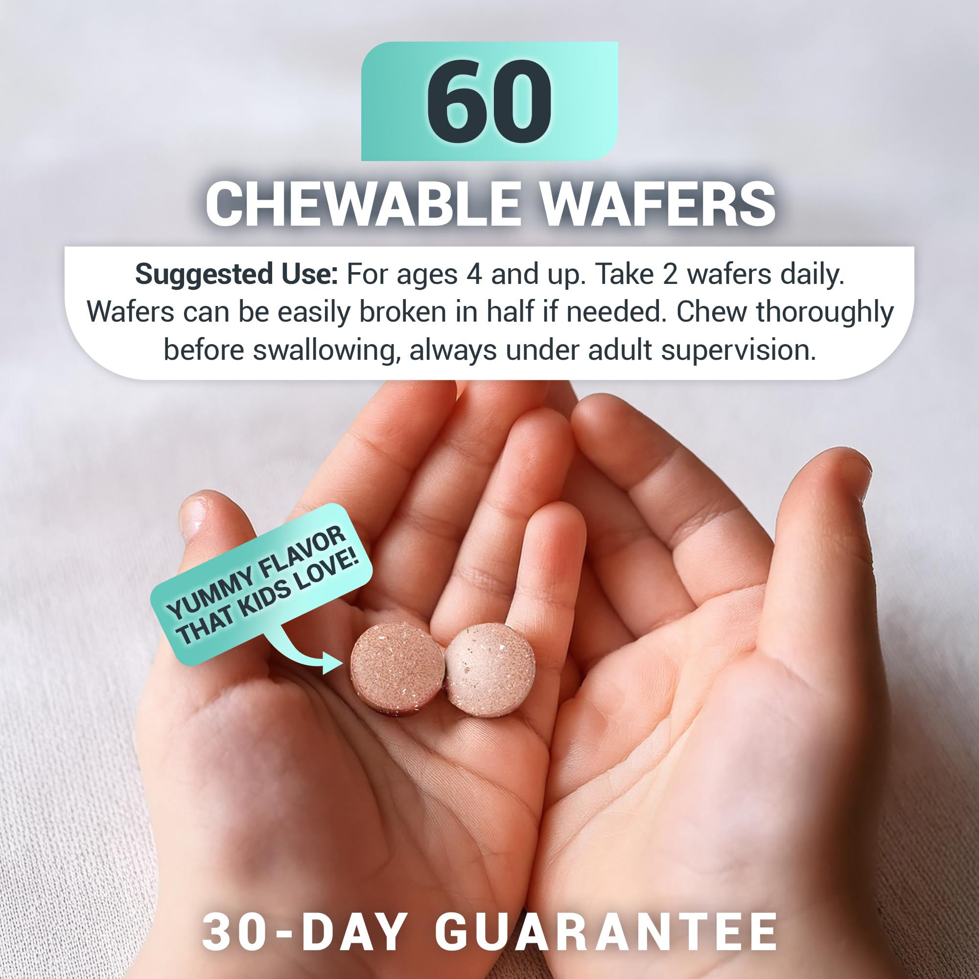 Dr. Berg Kids Chewable Multivitamins (NOT Sweetened w/Sugar) - Daily Multivitamin for Kids that Includes 20 Nutrients & Trace Mineral Complex - Mixed Berry Chewable Vitamins for Kid - Red Wafers Dr. Berg Nutritionals Au supplements