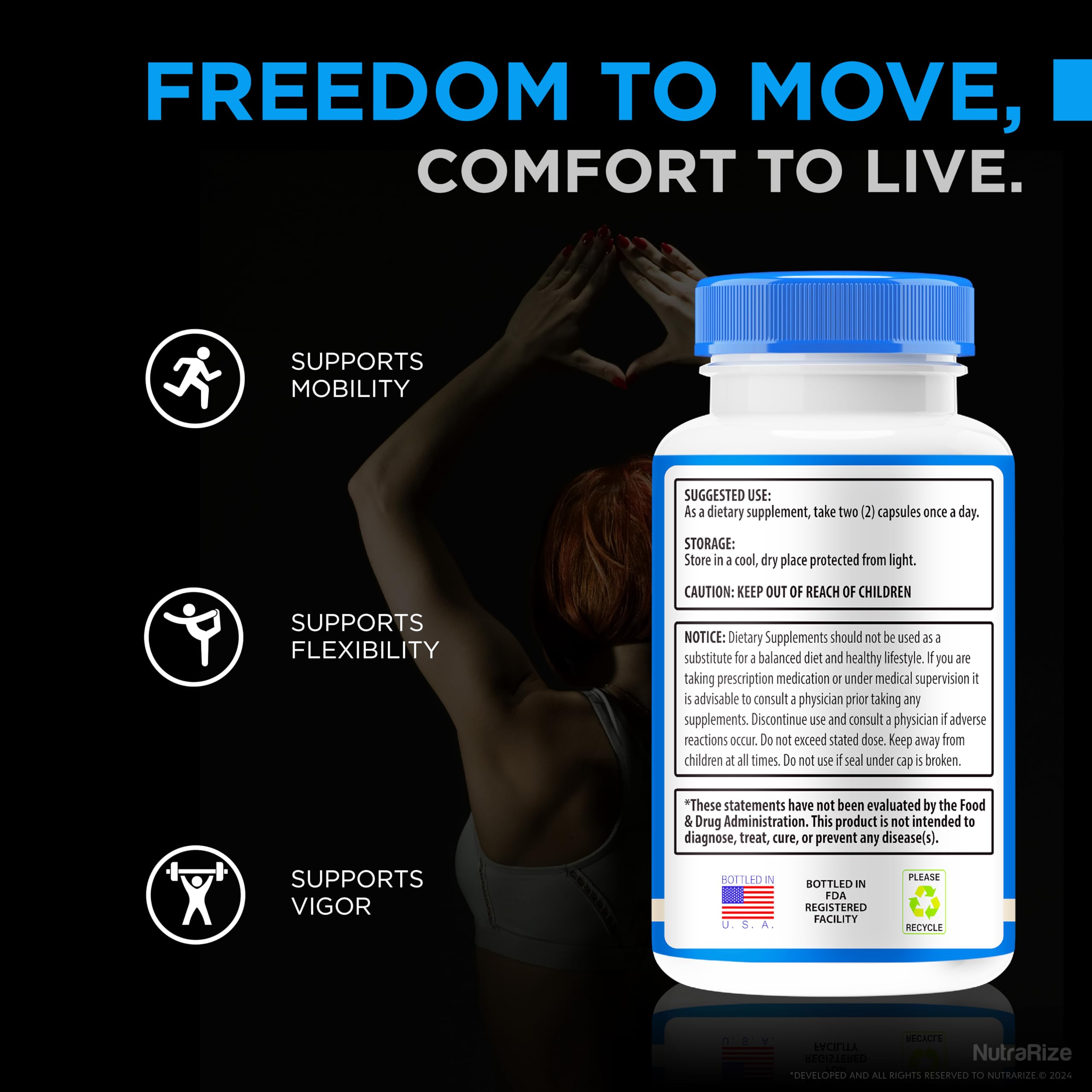 NutraRize (2 Pack) Flexopril Ultra Capsules, Official Flexopril for Joint Support, All-Natural Formula to Fortify Bones and Bolster Flexibility, Premium FlexoprilUltra Pills Review (120 Capsules) NutraRize Au supplements