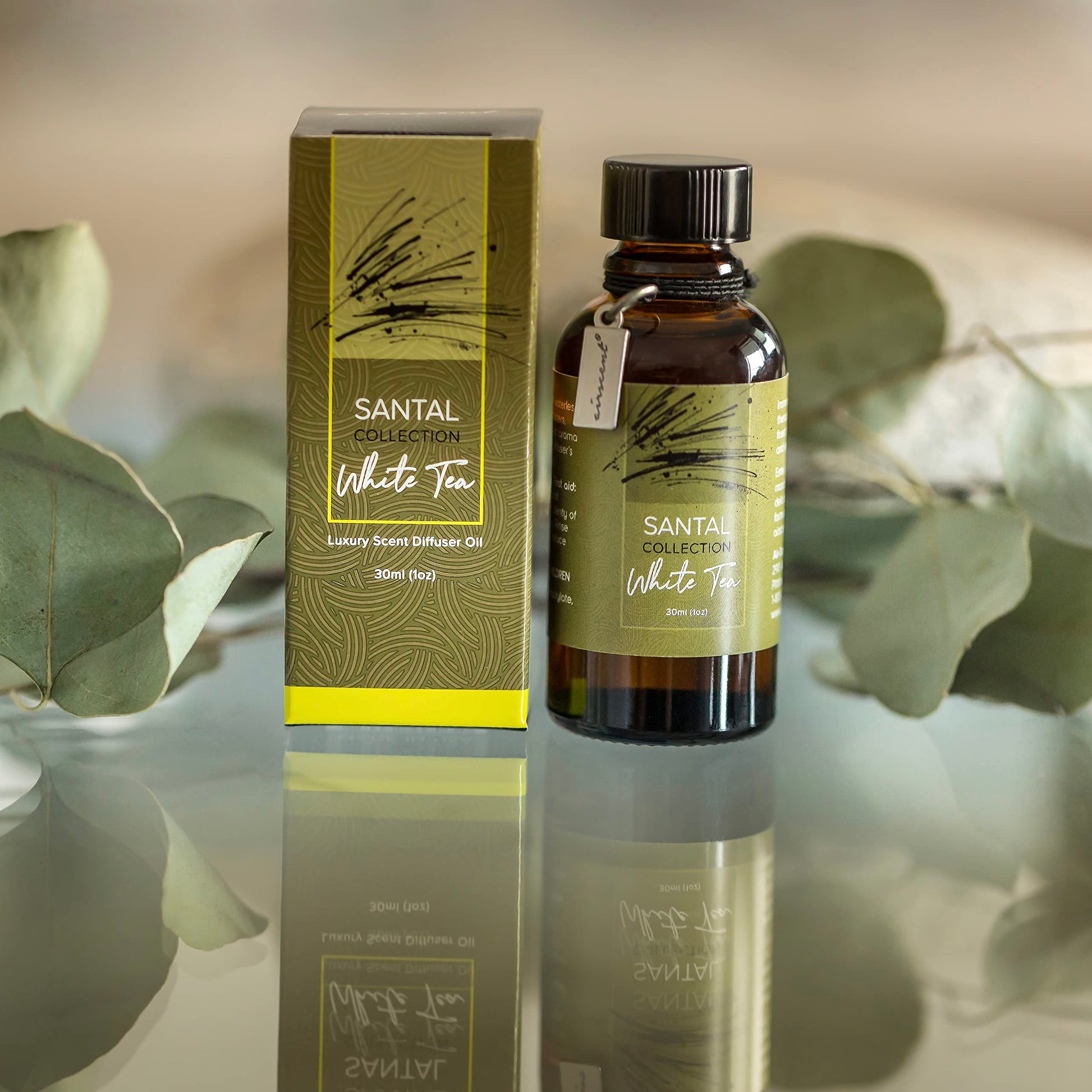 Santal White Tea Diffuser Oil - Air-Scent Aroma and Essential Oil Blend for Aromatherapy Diffusers - 30 Milliliter Air-Scent Au supplements