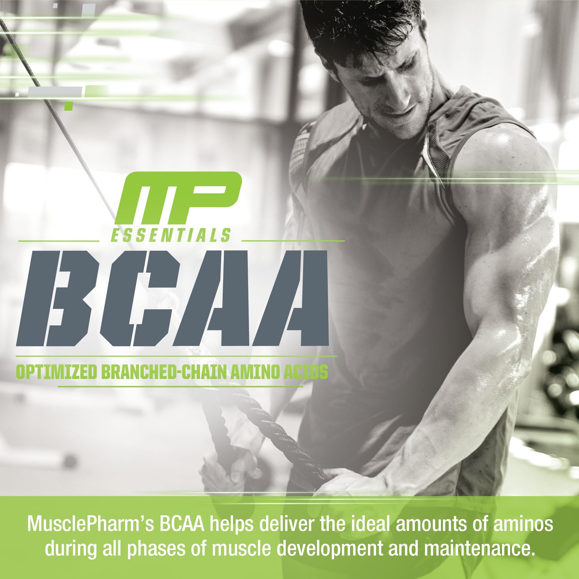 MusclePharm Essentials BCAA Powder, Pre & Post Workout Recovery Drink, Supports Muscle Pharm Au supplements
