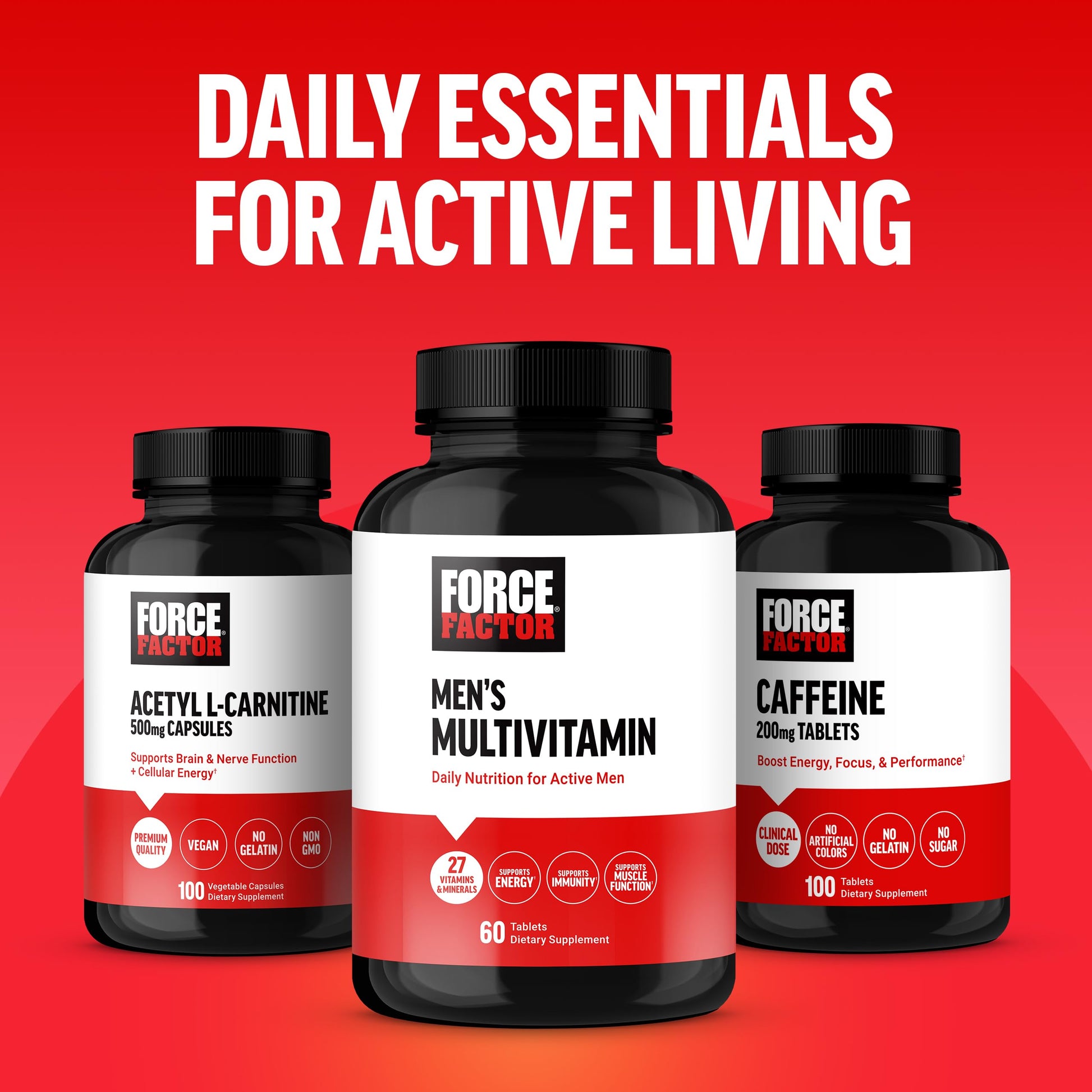 Force Factor Men’s Multivitamins, Multivitamin for Men Plus Amino Acids Supplement with 27 Vitamins and Minerals, and Phytonutrients to Support Energy, and Immunity, 60 Tablets Force Factor Au supplements