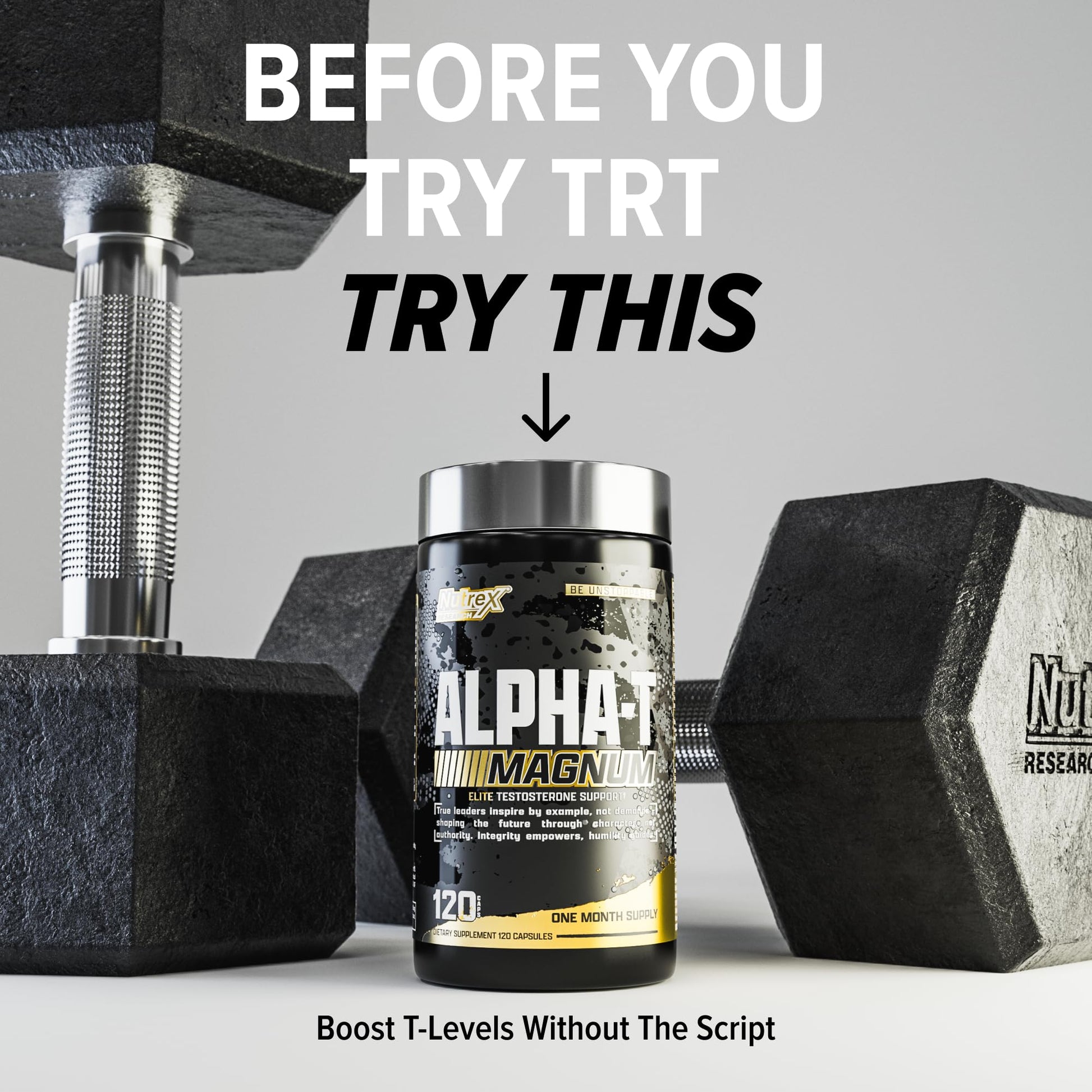 Nutrex Research Alpha-T Magnum Testosterone Support for Men | Anabolic Supplement with Tongkat Ali, Fadogia Agrestis, Shilajit and Ashwagandha | Muscle Builder for Strength, Growth & Hormone Balance Nutrex Research Au supplements