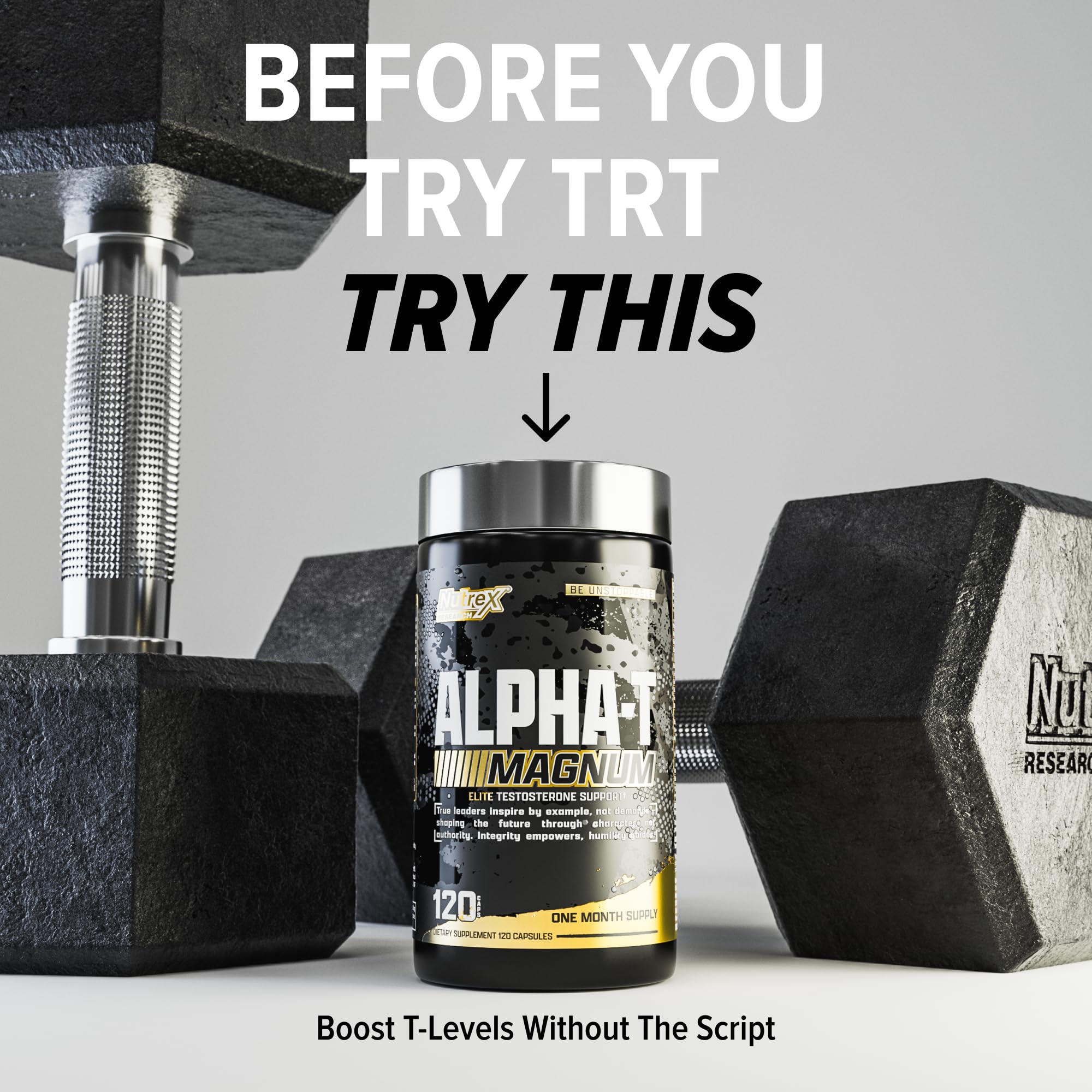 Nutrex Research Alpha-T Magnum Testosterone Support for Men | Anabolic Supplement with Tongkat Ali, Fadogia Agrestis, Shilajit and Ashwagandha | Muscle Builder for Strength, Growth & Hormone Balance Nutrex Research Au supplements