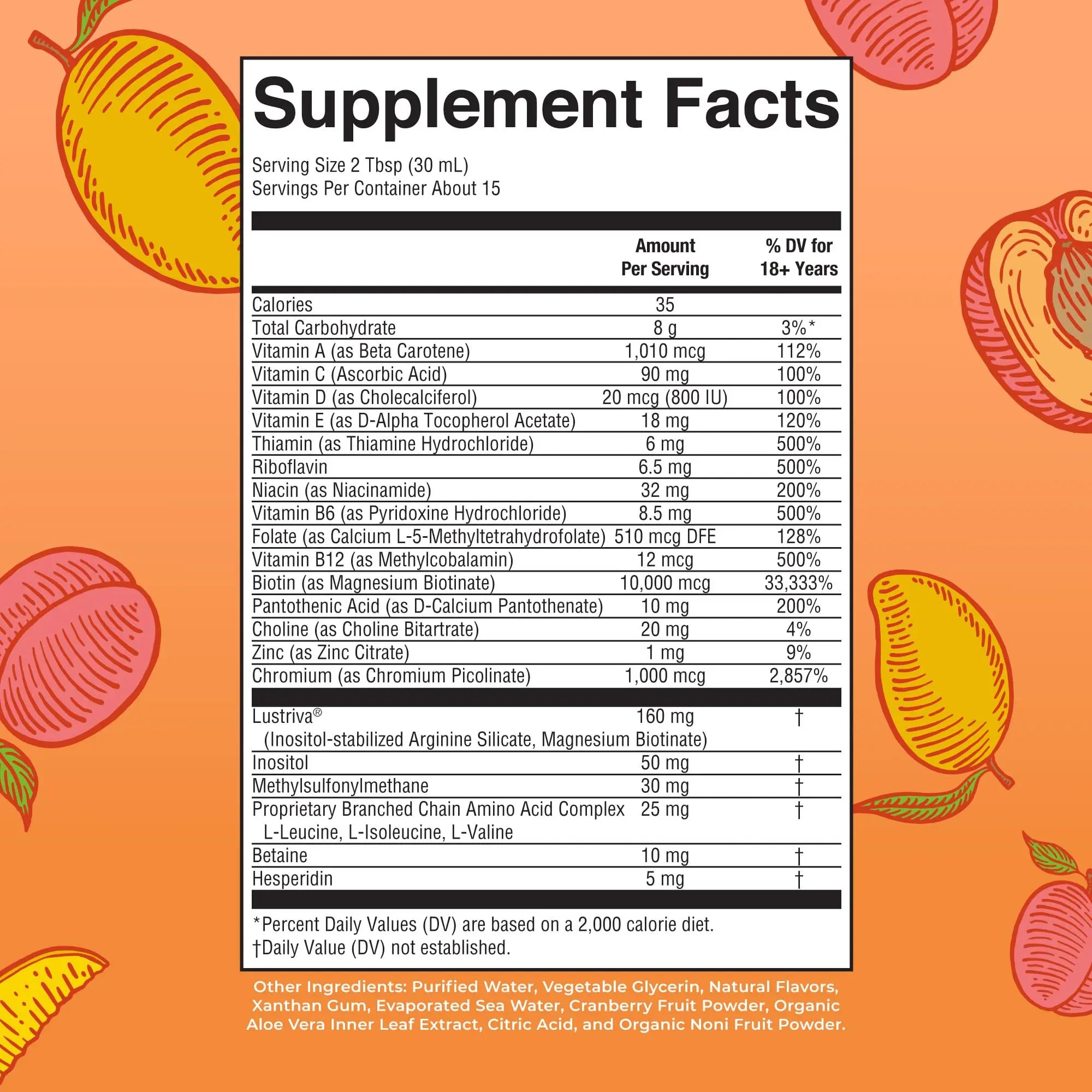 MaryRuth's MaryRuth's Liquid Morning Multivitamin +Hair Growth (Peach Mango, 15.22oz) & Iron Liquid (Berry) | Clean Label Project Verified® | MARYRUTH'S Au supplements
