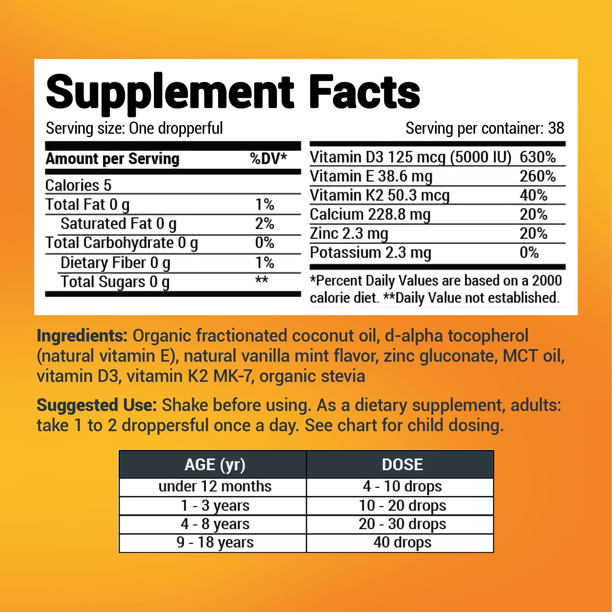 Dr. Berg Liquid Vitamin D3 & K2 Supplement - For Bone, Teeth, Mood & Immune Health Dr. Berg Nutritionals Au supplements