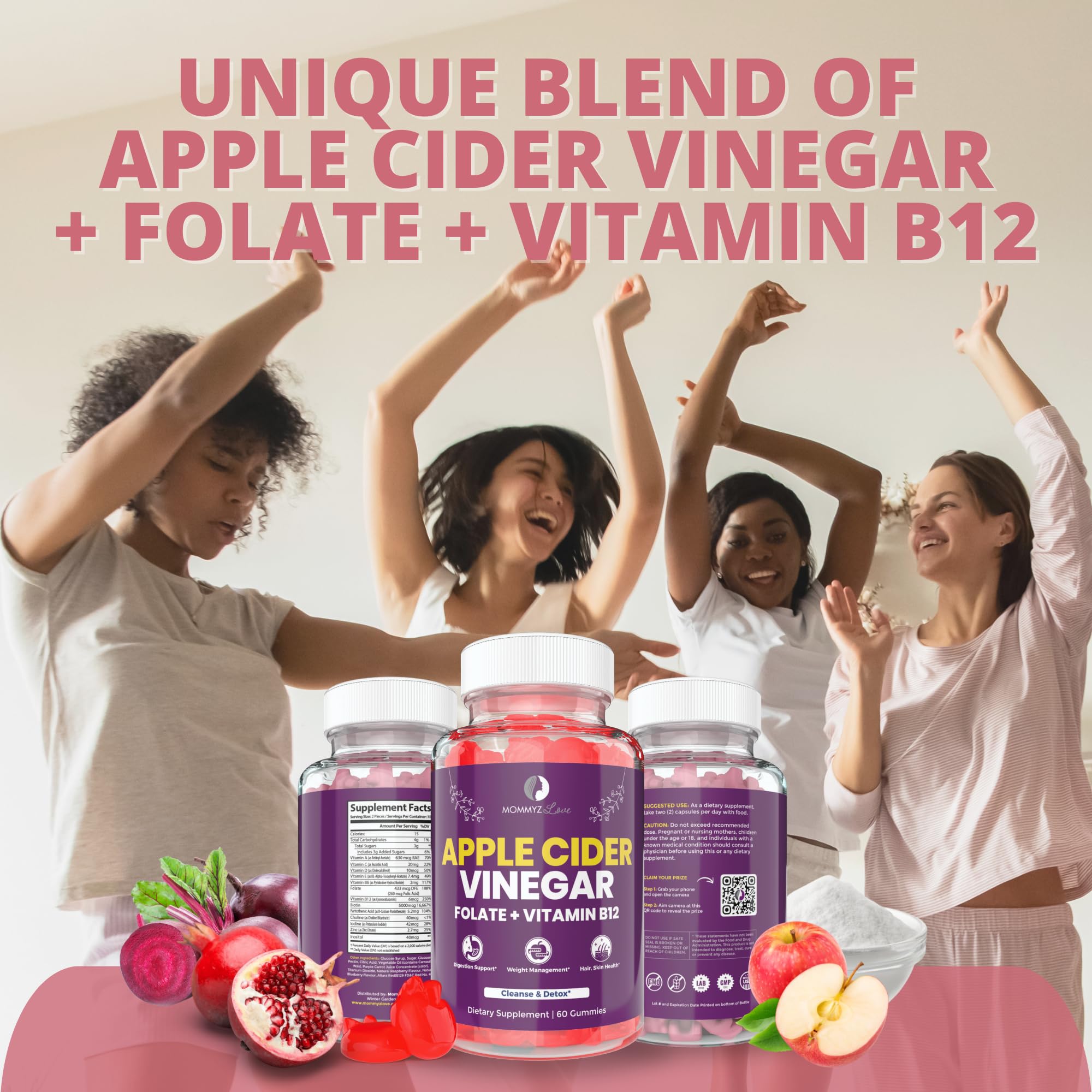Probiotics for Vaginal Probiotics for Vaginal Odor Control, Balanced PH Levels Plus Apple Cider Vinegar Gummies Mommyz Love Au supplements