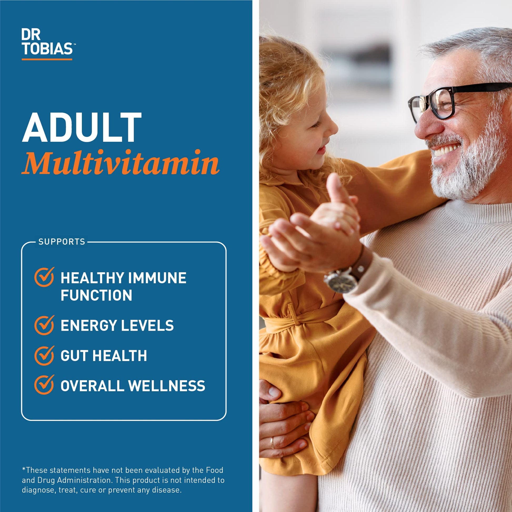 Dr. Tobias Adult Multivitamin for Women & Men, Energy & Immune Support from 42 Fruits Dr. Tobias Au supplements
