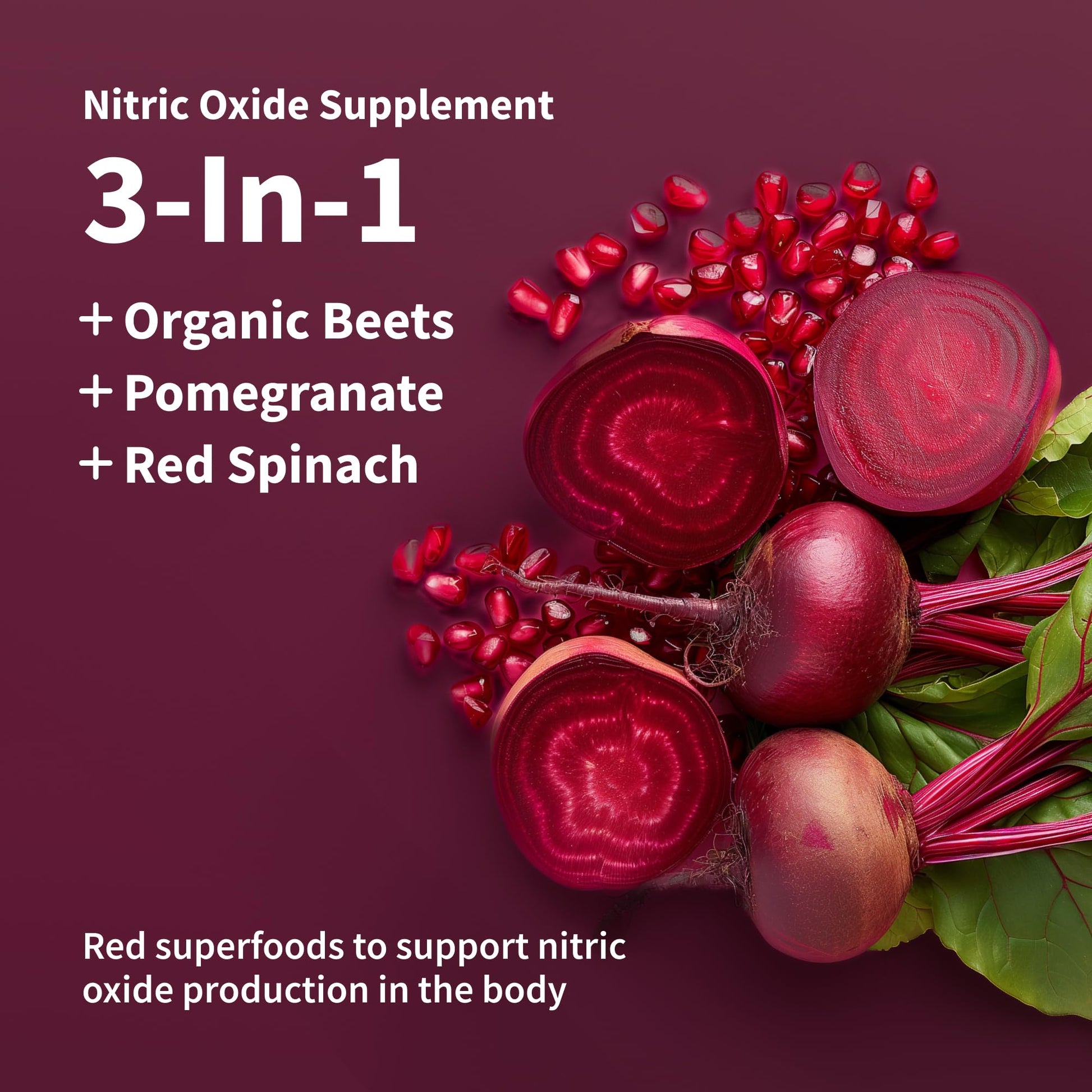 Snap Supplements USDA Organic Beet Root Powder, 3-in-1 Nitric Oxide Supplement Snap Supplements Au supplements