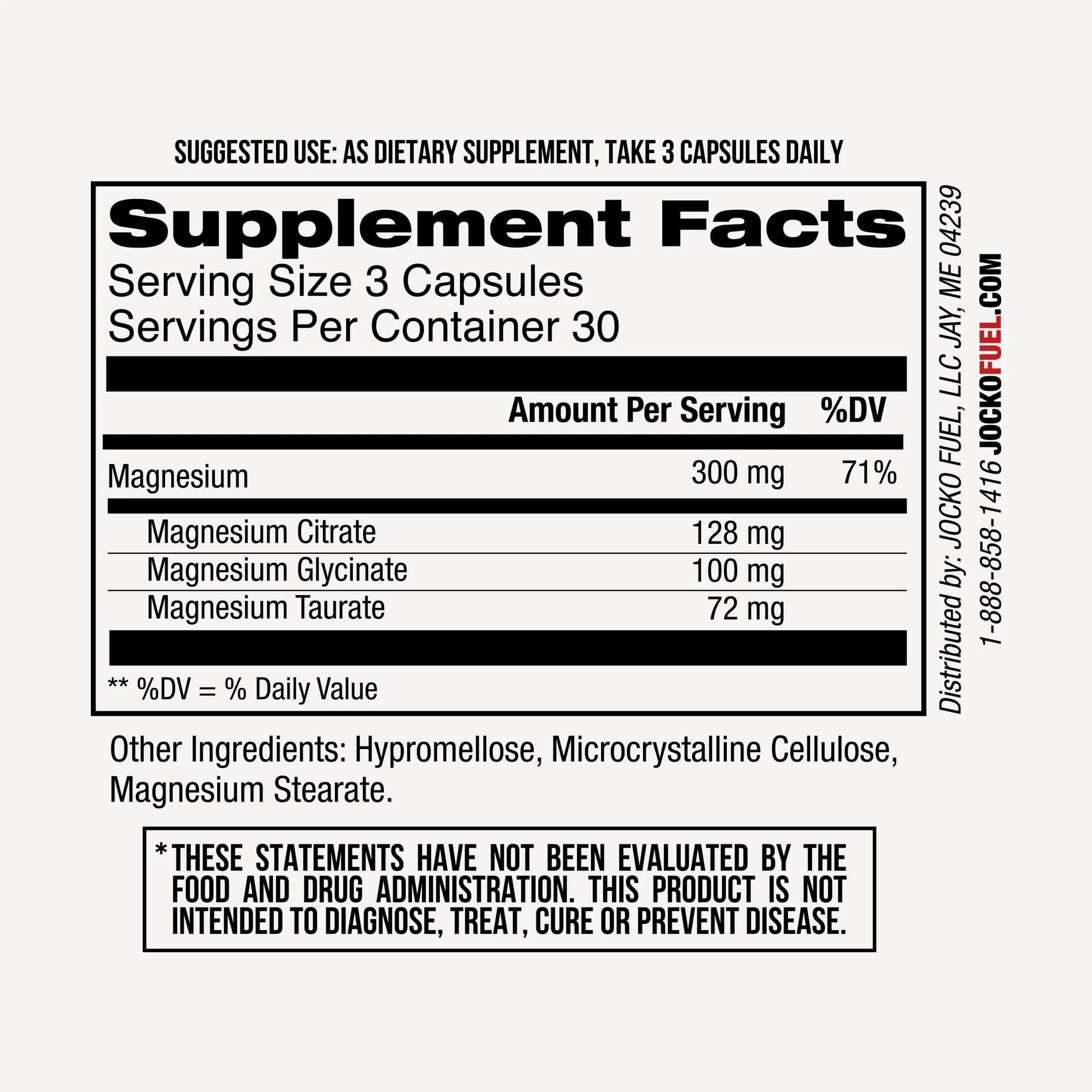 Jocko Fuel Magnesium Complex Supplement - Magnesium Glycinate, Citrate, & Taurate Capsules Dietary Supplement for Muscle Recovery & Relaxation, Heart, Nerve, Bone Support, & Sleep 30-Day Supply Jocko Fuel Au supplements