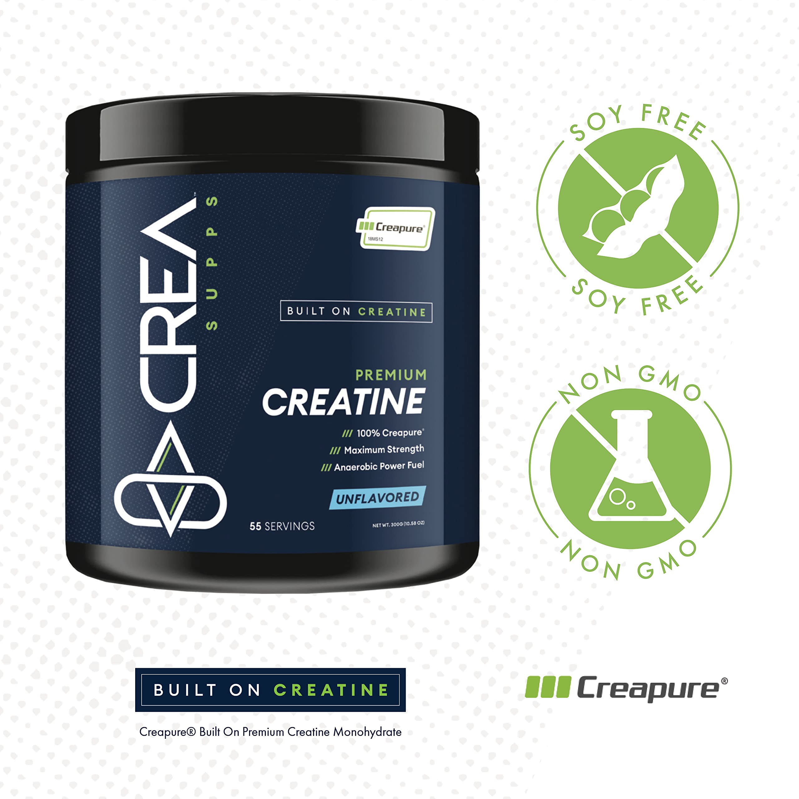 CREA SUPPS Premium Creapure Creatine Monohydrate Powder | Pure, Vegan, Keto CREA SUPPS Au supplements