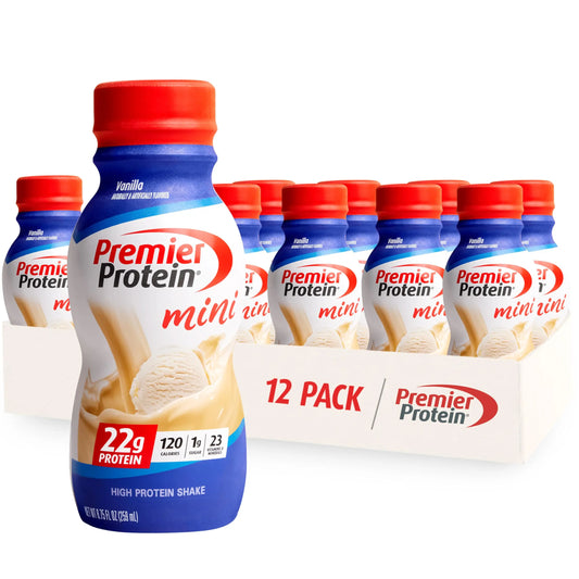 Premier Protein Shake MINIs, Vanilla, 22g Protein, 120 Calories, 1g Sugar, 8.75fl oz Premier ProteinAU supplements
