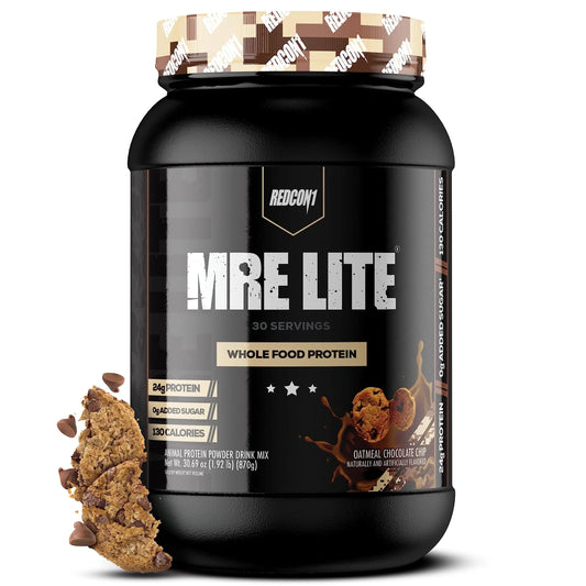REDCON1 MRE Lite Whole Food Protein Powder, Oatmeal Chocolate Chip - Low Carb REDCON1AU supplements