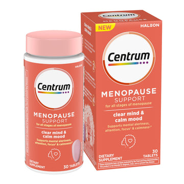 Centrum Clear Mind and Calm Mood Menopause Support Tablets, with Clinically Studied enXtra, 30 Count Centrum Au supplements