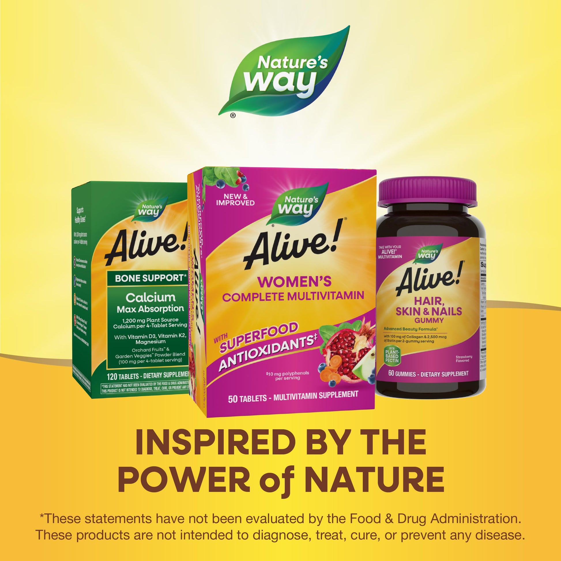Nature's Way Alive! Daily Complete Multivitamin for Women, Supports Energy Metabolism, Hair, Skin & Nails Nature's Way Au supplements