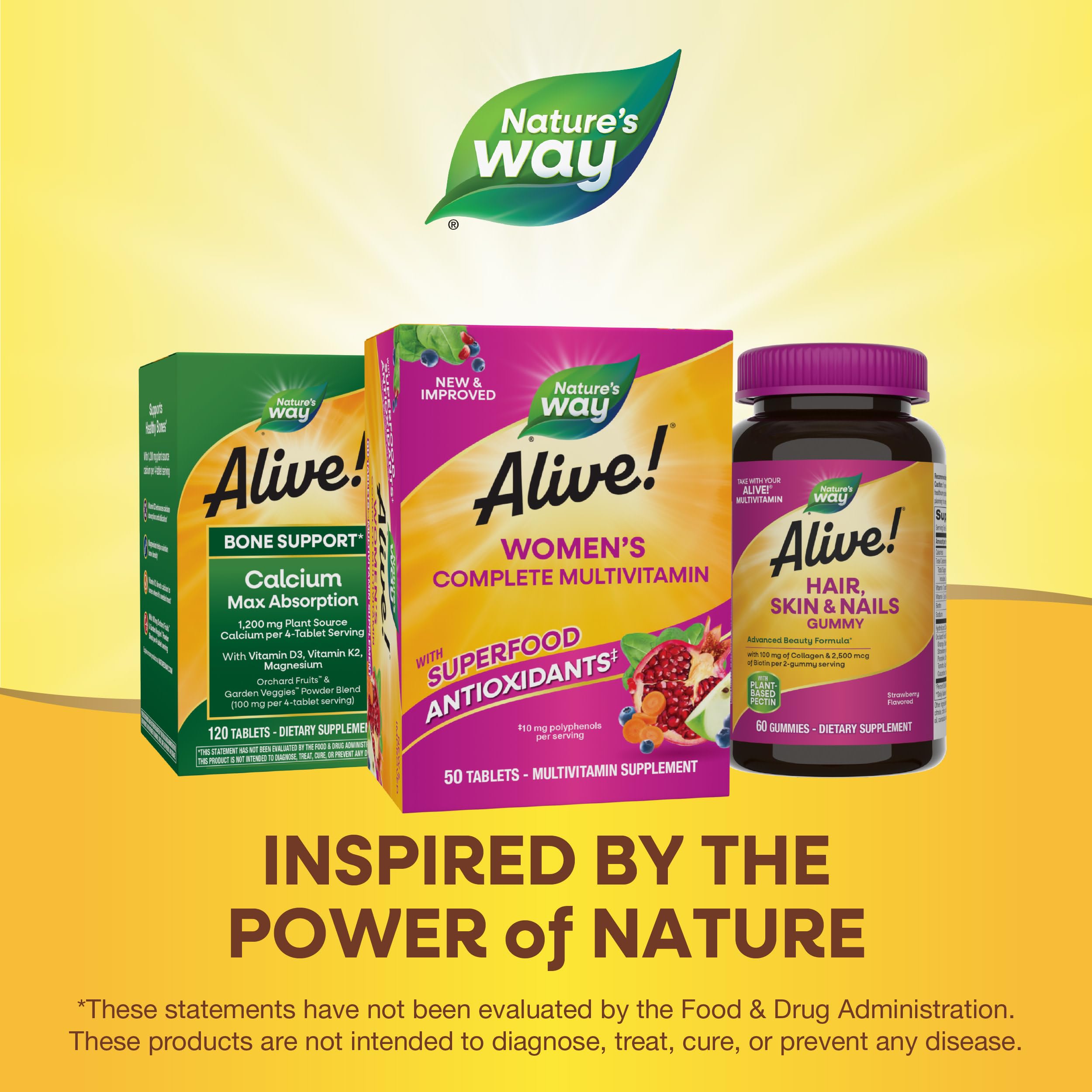 Nature's Way Alive! Daily Complete Multivitamin for Women, Supports Energy Metabolism, Hair, Skin & Nails Nature's Way Au supplements