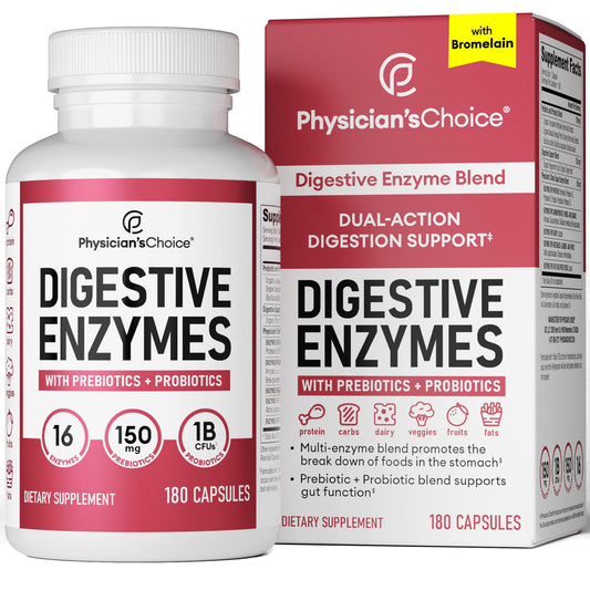 Physician's CHOICE Digestive Enzymes - Multi Enzymes, Bromelain, Organic Prebiotics Physician's CHOICEAU supplements