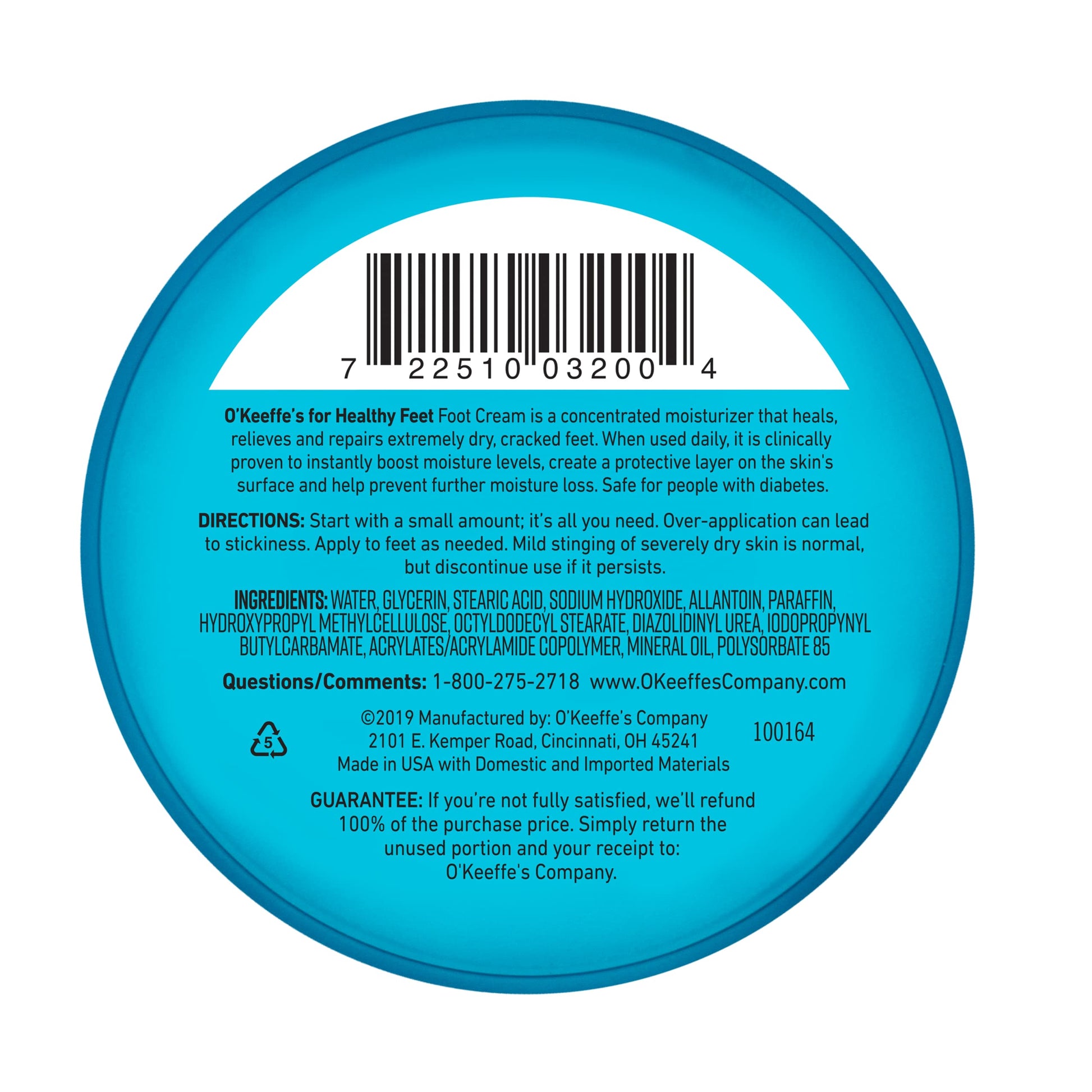 O'Keeffe's for Healthy Feet Foot Cream, Guaranteed Relief for Extremely Dry, Cracked Feet O'Keeffe's Au supplements