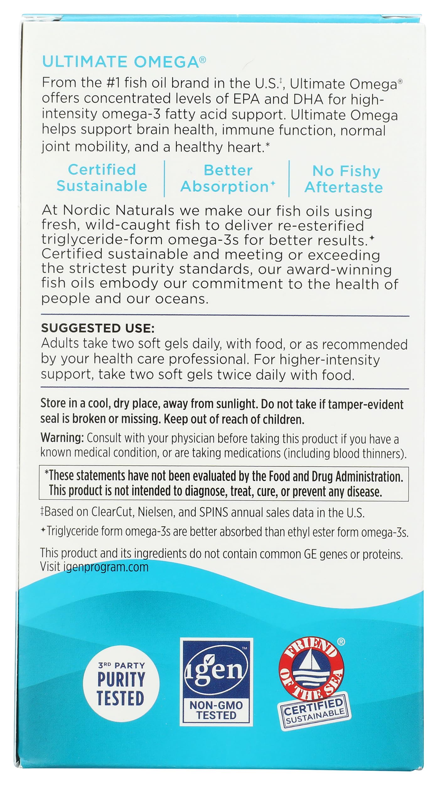 Nordic Naturals Ultimate Omega 1280 MG, 180 CT Nordic Naturals Au supplements