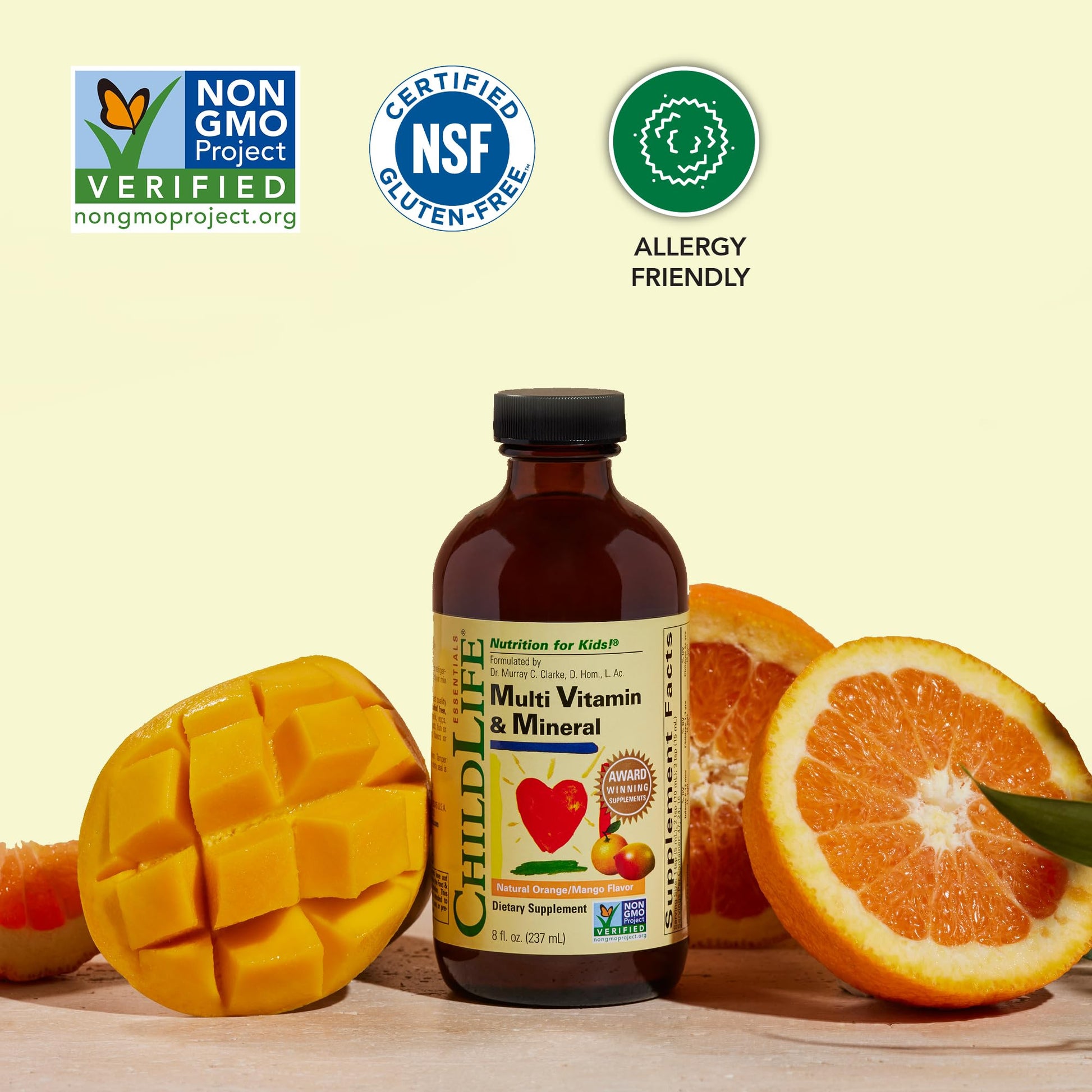 CHILDLIFE ESSENTIALS Kids Multivitamin & Mineral - Kids Vitamins, Liquid Multivitamin for Kids, Toddler Multivitamins, Liquid Vitamins, Baby Multivitamin - Natural Orange & Mango, 8 Fl Oz (Pack of 2) CHILDLIFE ESSENTIALS Au supplements