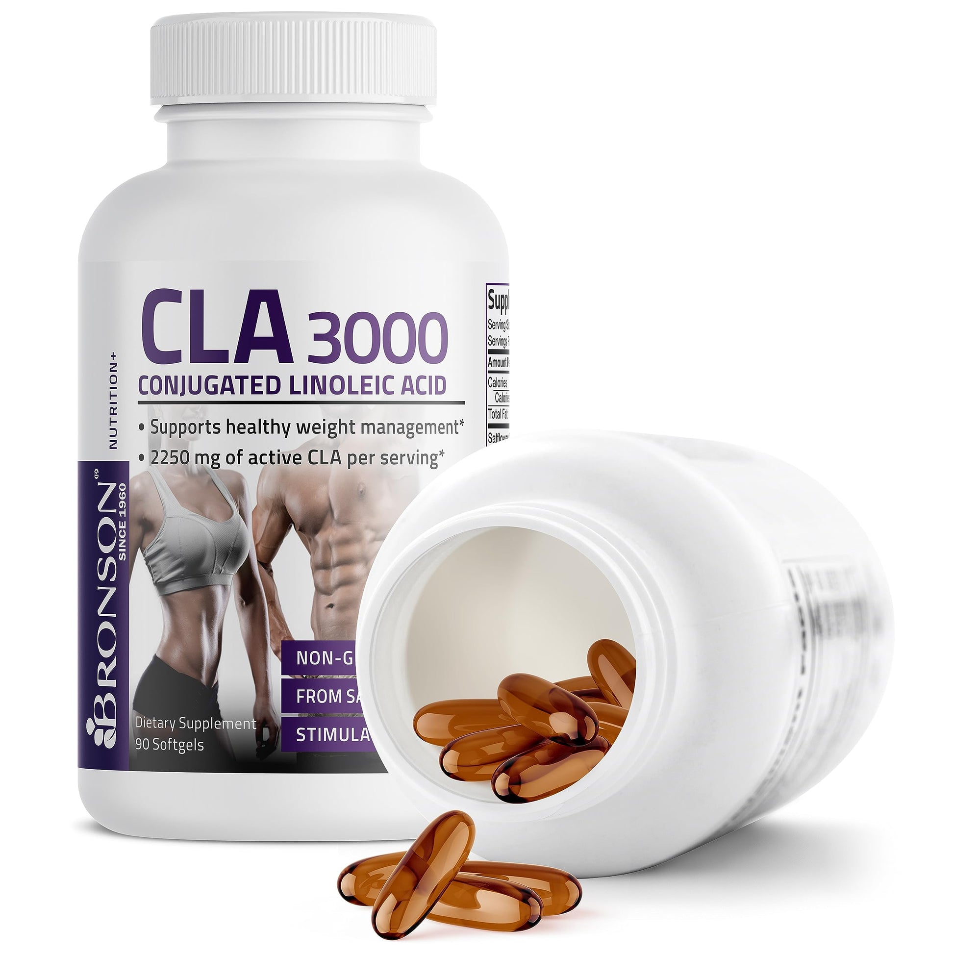 Bronson CLA 3000 Extra High Potency Supports Healthy Weight Managem Bronson Au supplements