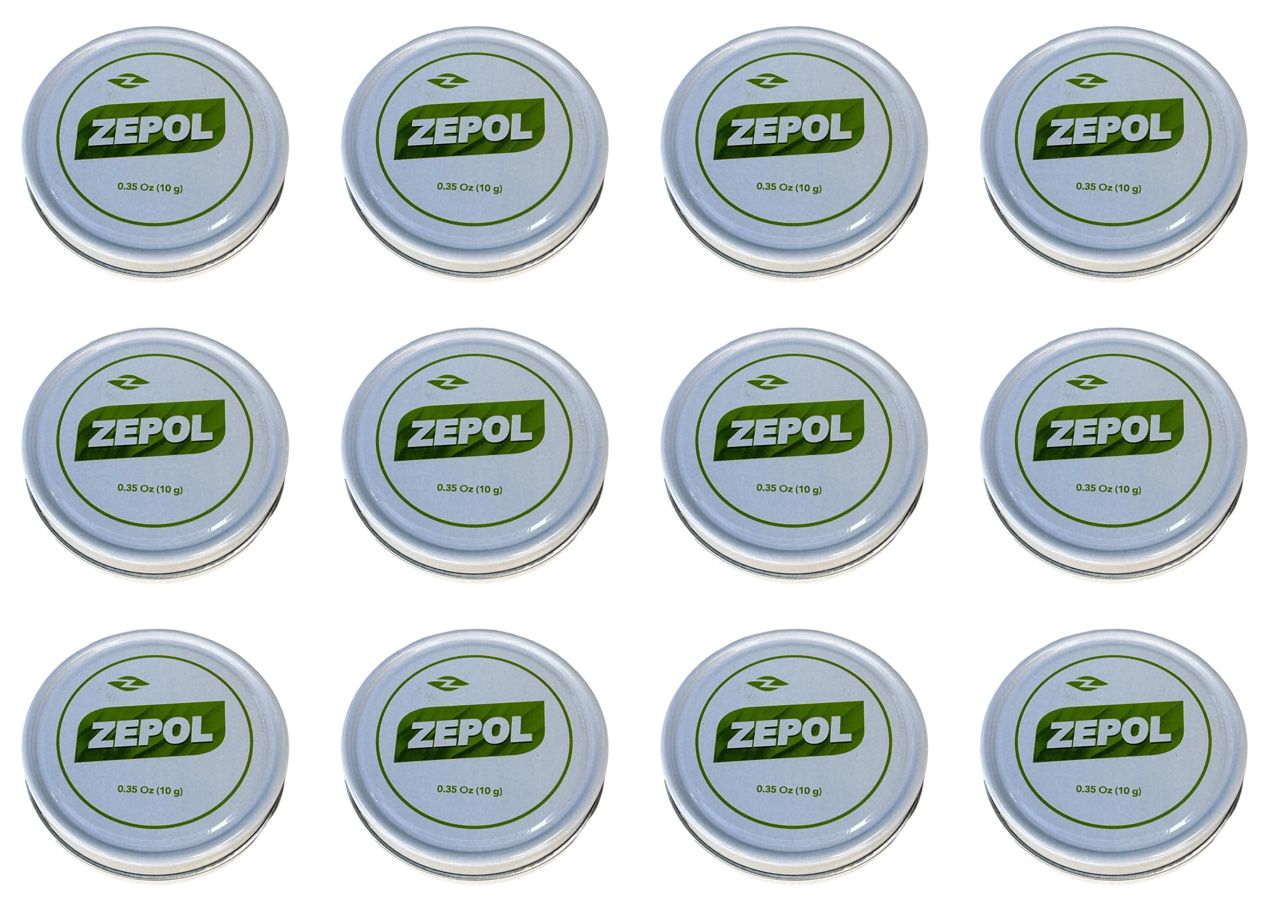 Zepol Original - Long-Lasting Topical Analgesic Ointment for Muscles, Joints, Backache, Sprains, and Strains - Pack of 12 Cans, 0.35 oz Each Zepol Au supplements