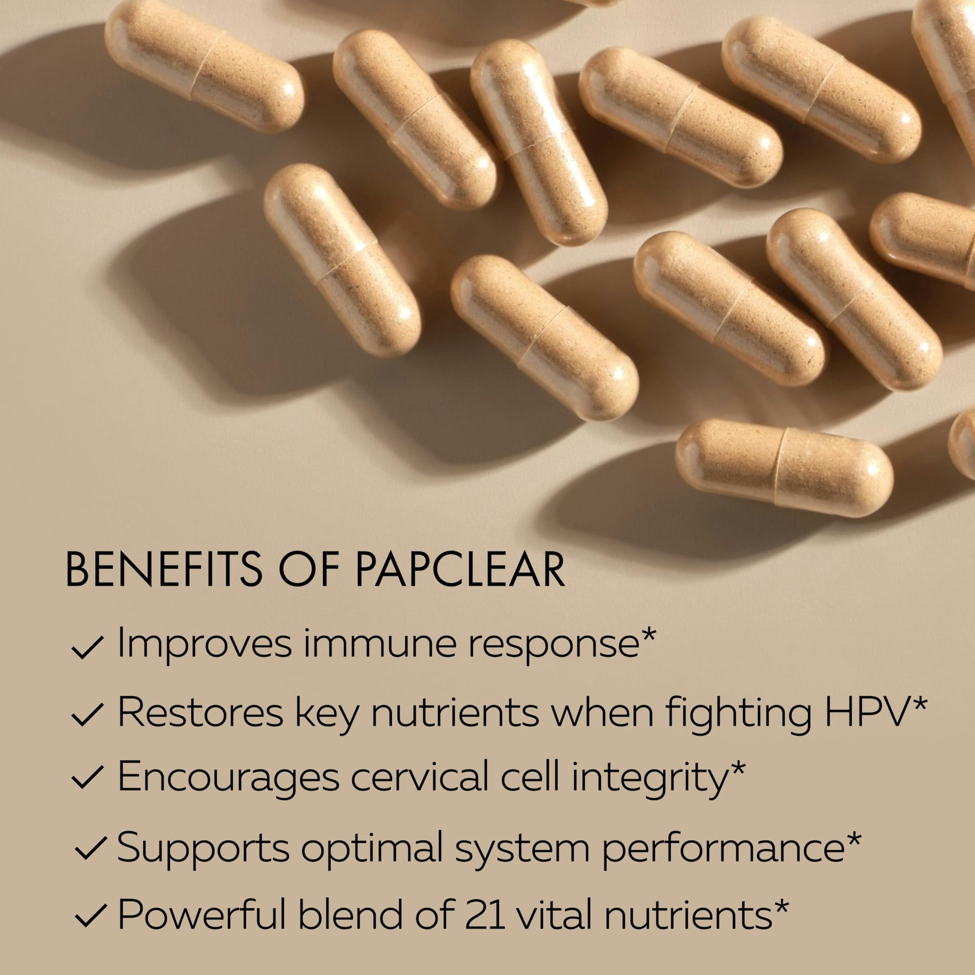 PAPCLEAR Physician Formulated | All Natural Immune Support Supplement | Advanced Powerful Immunity Booster | 21 Vitamins & Nutrients with Organic Shiitake Mushroom & Lycopene | 90 Capsules | Pack of 1 HPD Rx Au supplements