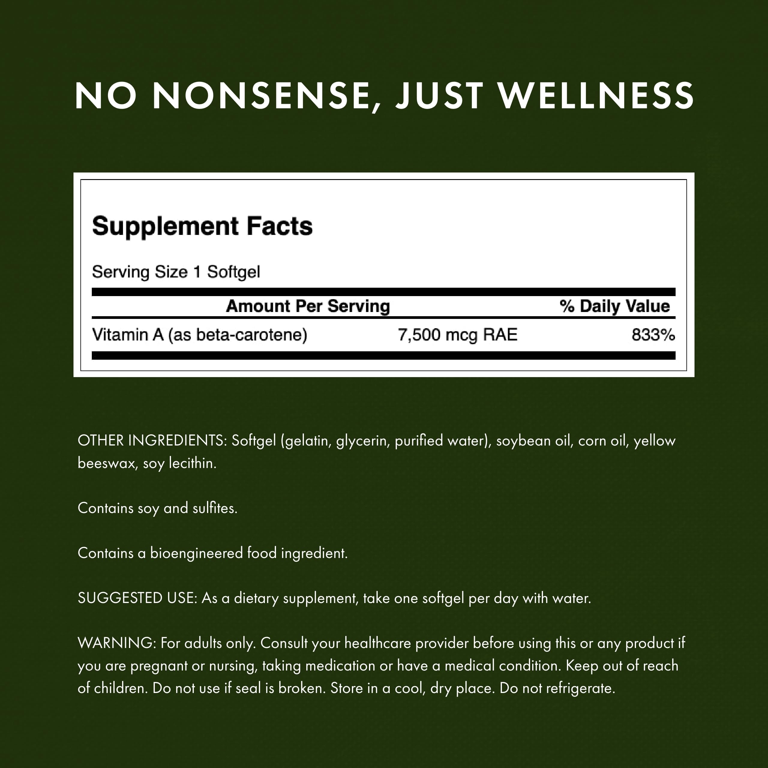 Swanson Beta-Carotene Vitamin A 25,000 IU Eye and Skin Health Supplement for Adults Seeking Vision and Immune Support - 7,500 mcg (300 Softgels) Swanson Au supplements