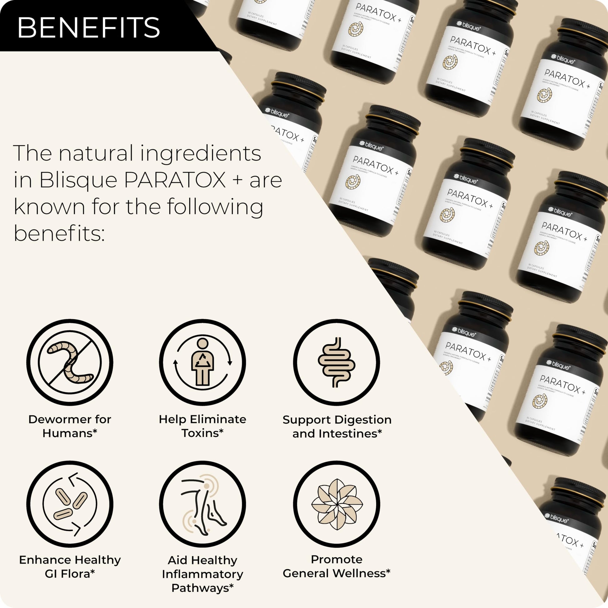Blisque – Natural para Cleanse Support Supplement to Eliminate Harmful Organisms Blisque Au supplements
