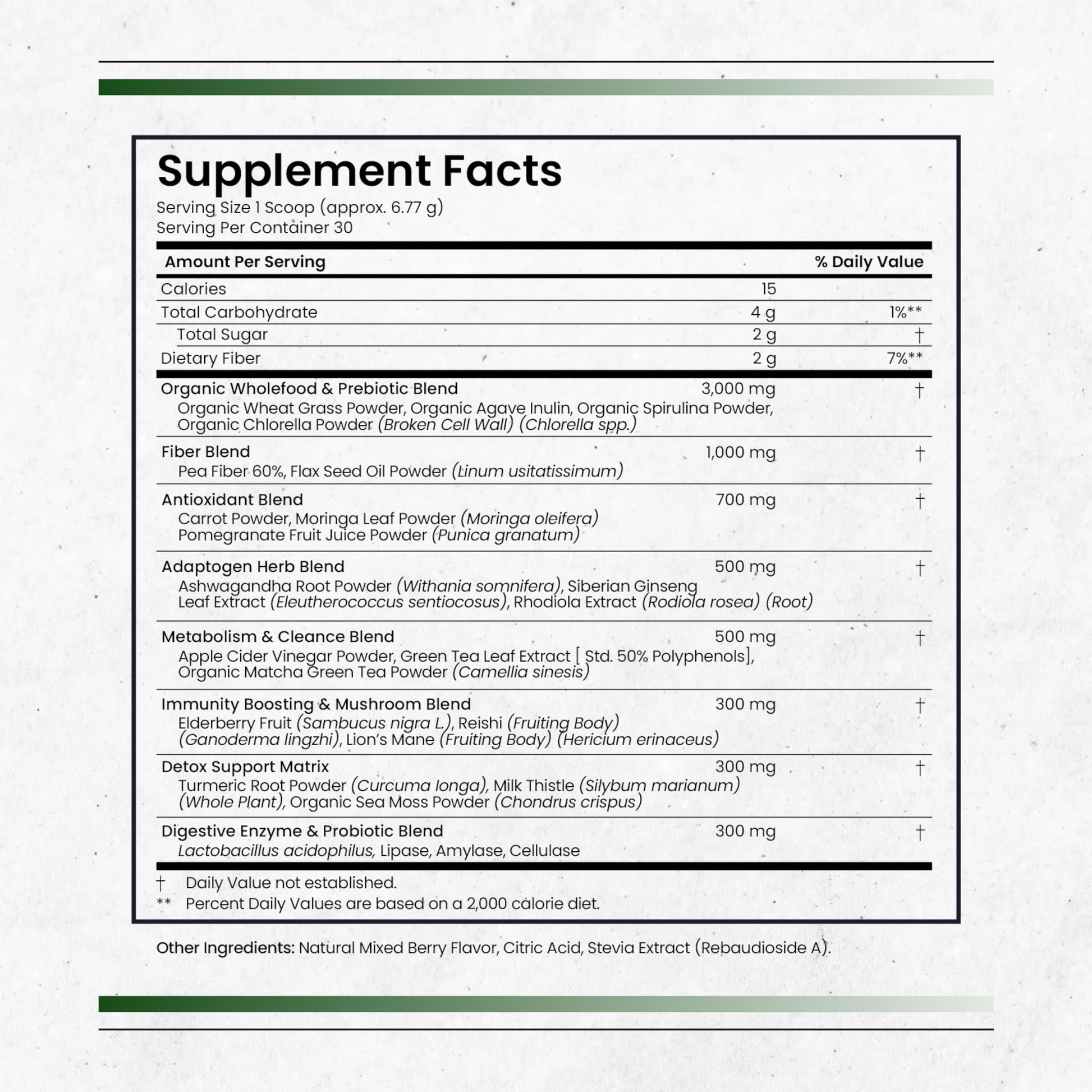 Nature's Pure Blend Super Greens Powder – Organic Greens Superfood Powder Supplements for Green Juice & Smoothie – Probiotic - Drink Mix for Energy Wellness and Digestion (Matcha Flavor, 30 Servings) Nature's Pure Blend Au supplements