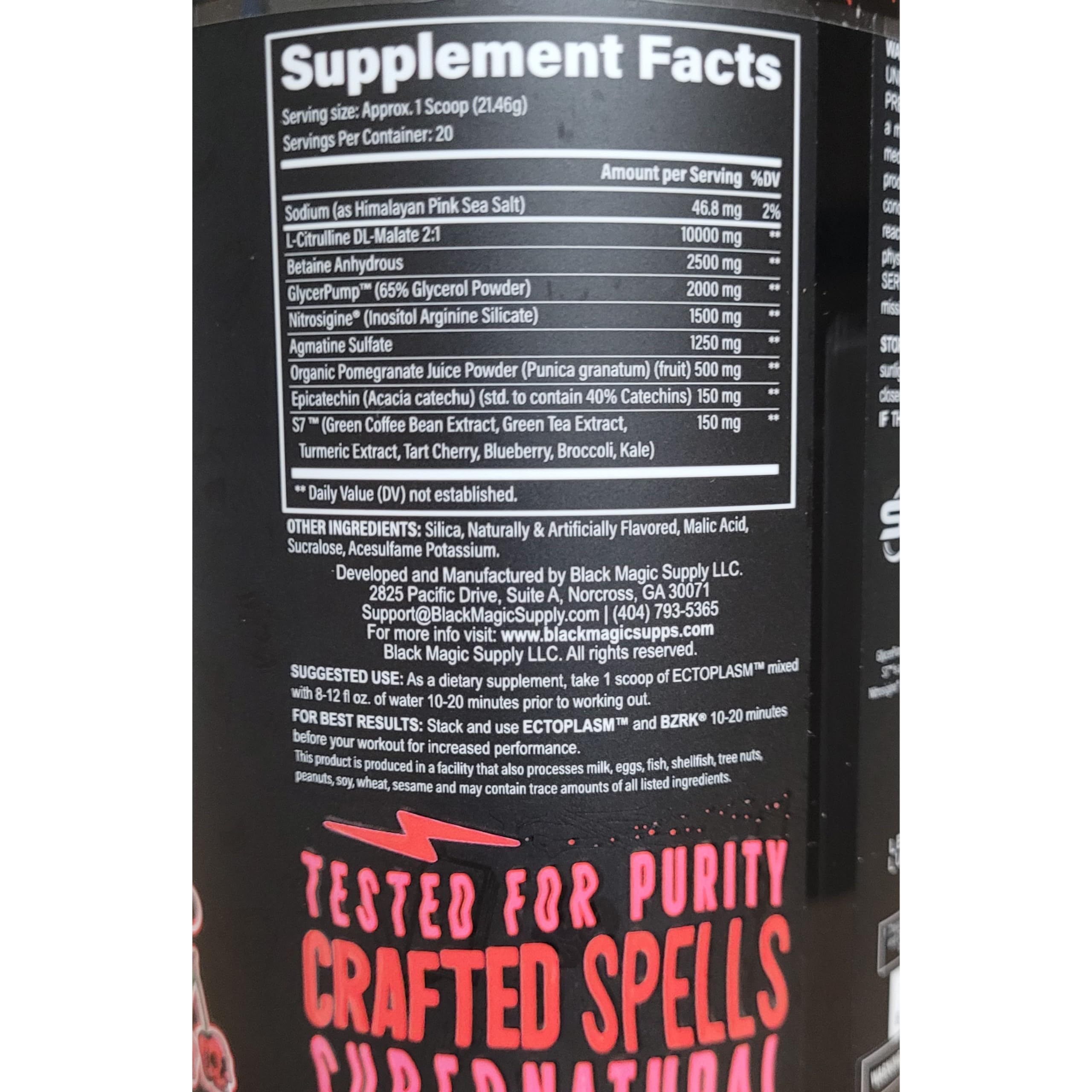 Black Magic Supply Ecto Plasm Voodoo - Rabid Berry- Non-Stimulant Pump Igniter Black Magic Supply Au supplements