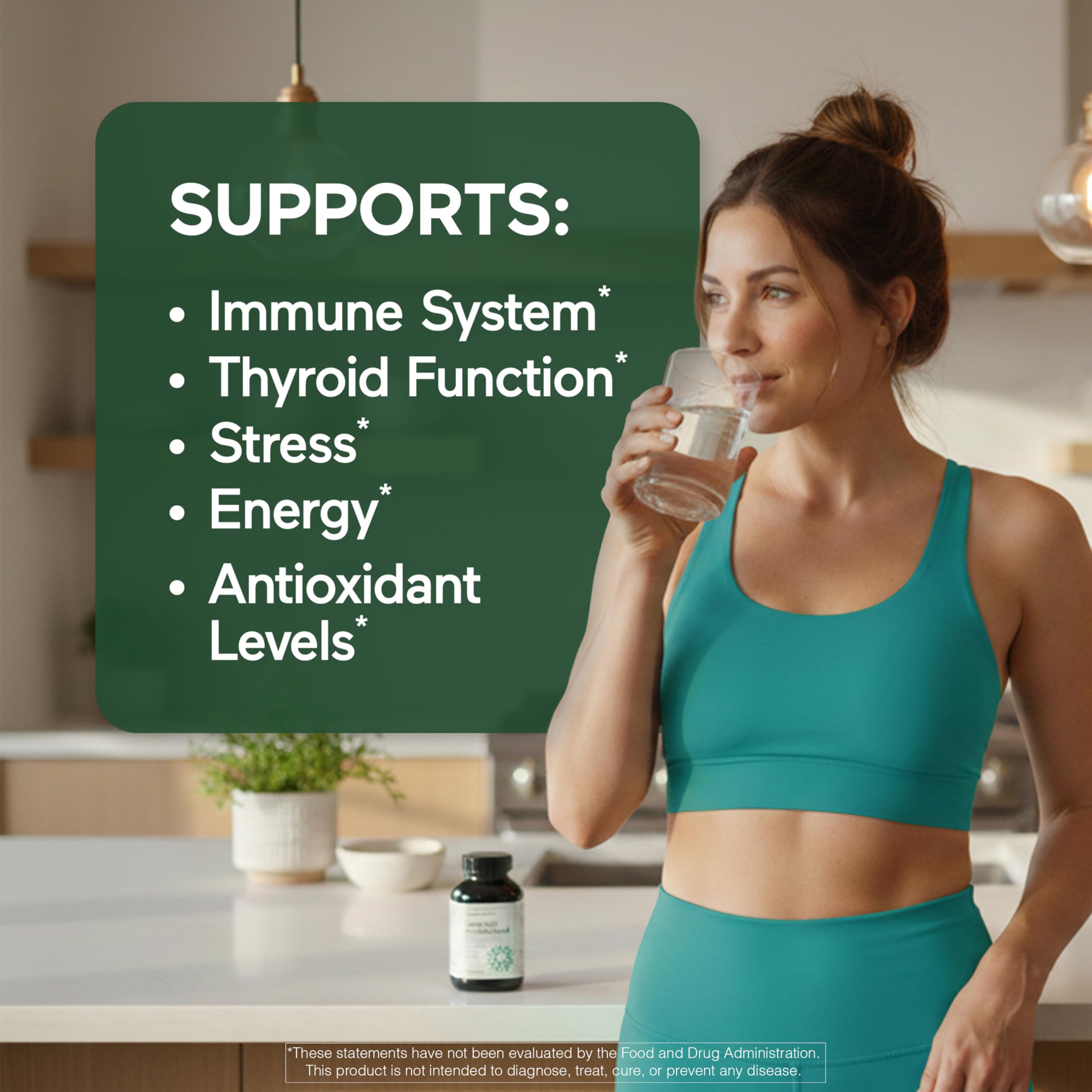 SMARTERNUTRITION Sea Moss Multimineral with Irish Sea Moss with Ashwagandha Bladderwrack Turmeric Zinc Vitamin C Elderberry Dandelion - Non-GMO, USA Manufactured - 60 Capsules[30 Day Supply] SMARTERNUTRITION Au supplements