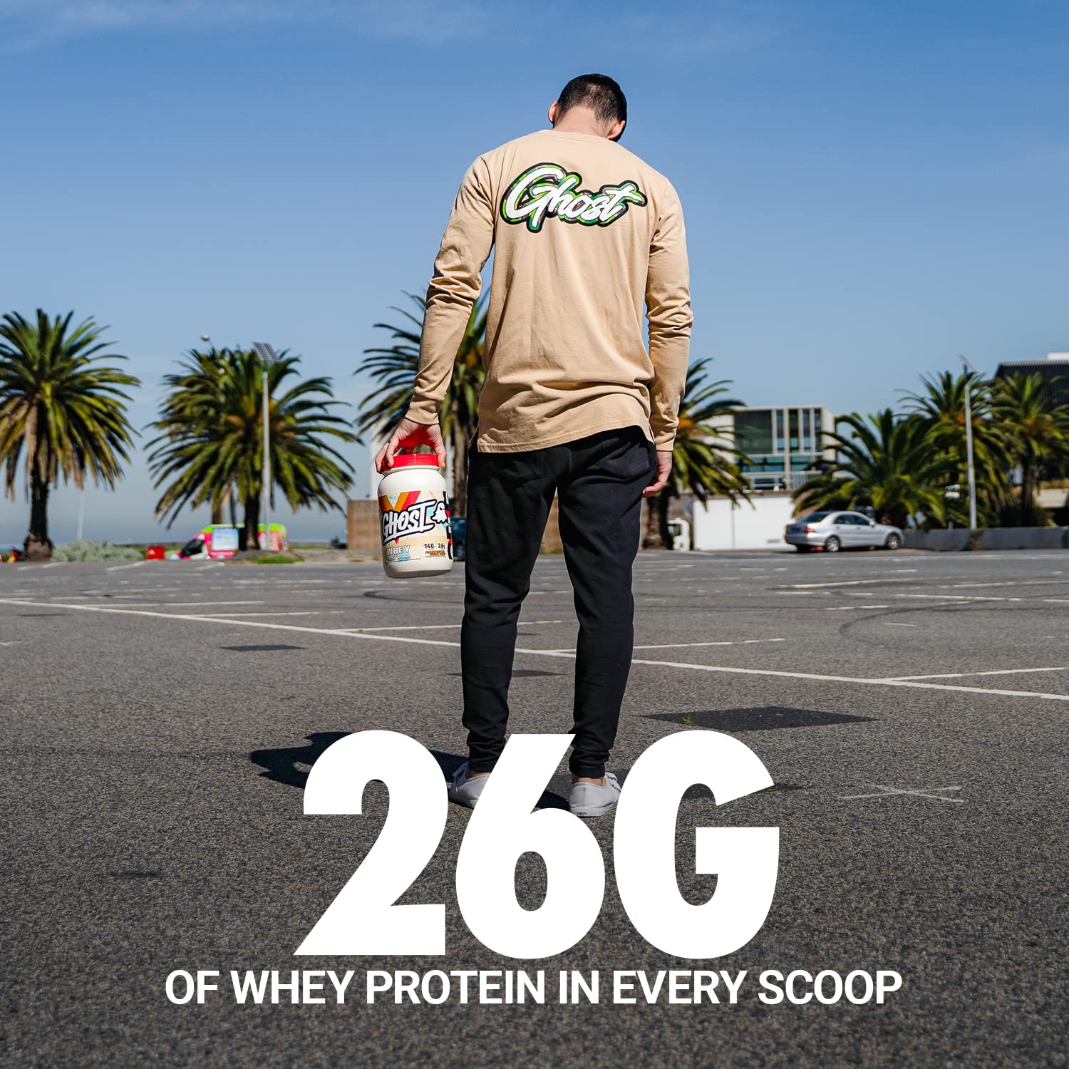 GHOST Whey Protein Powder, Peanut Butter Cereal Milk - 2LB Tub, 26G of Protein GHOST Au supplements