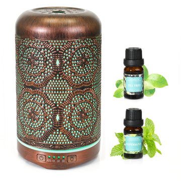 Essential Oil Diffuser, Upgraded Metal Diffusers with Lavender Lemon Essential Oils, 250ml BAIESHIJI Au supplements