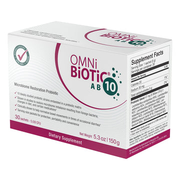 OMNi BiOTiC AB 10 - Clinically Tested Restorative Probiotic - Supports & Restores Gut Flora & Digestion OMNi BiOTiC Au supplements