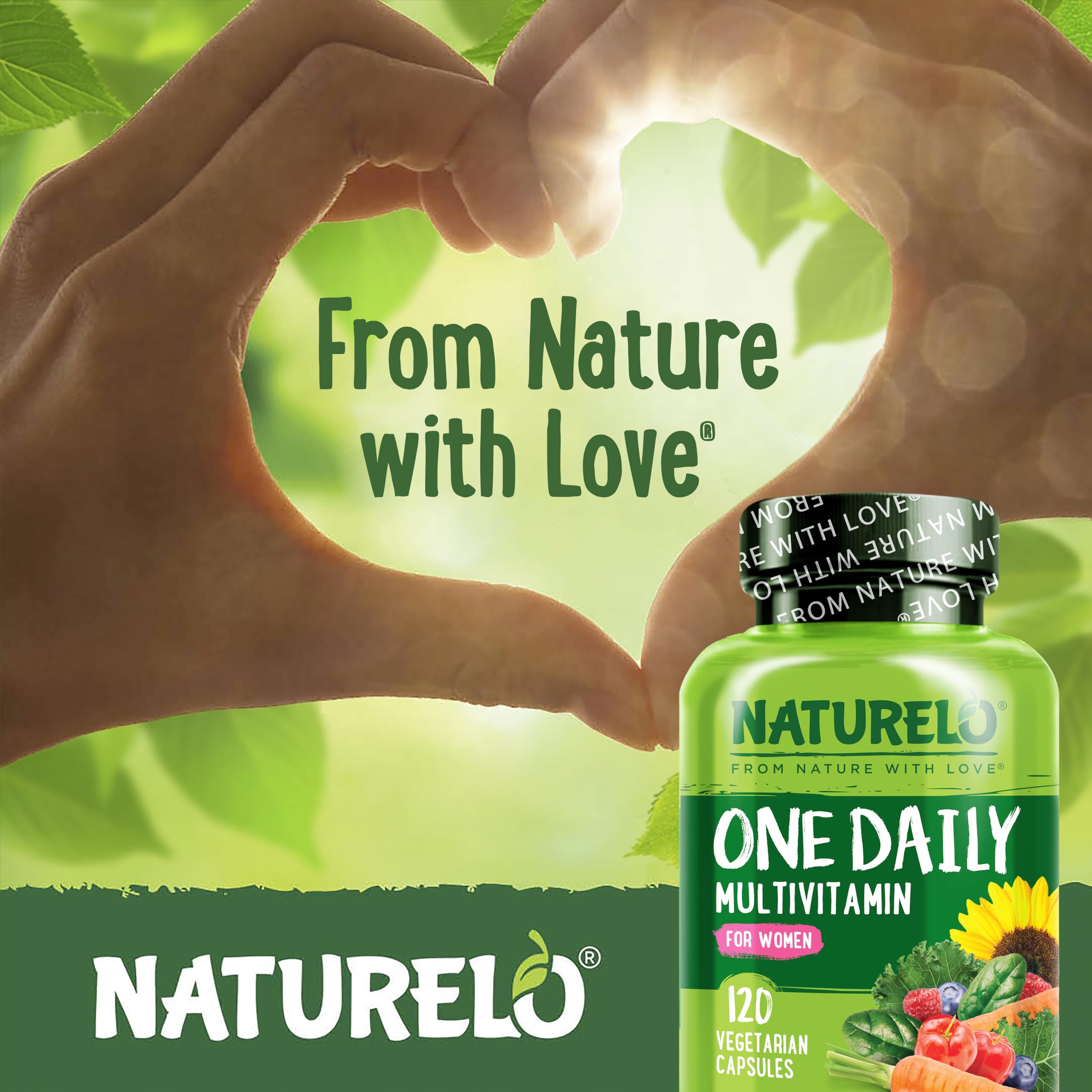 NATURELO One Daily Multivitamin for Women w/Vitamin B12, 120 Ct, Energy Support, Whole Food Daily Women Multivitamin Supplement NATURELO Au supplements