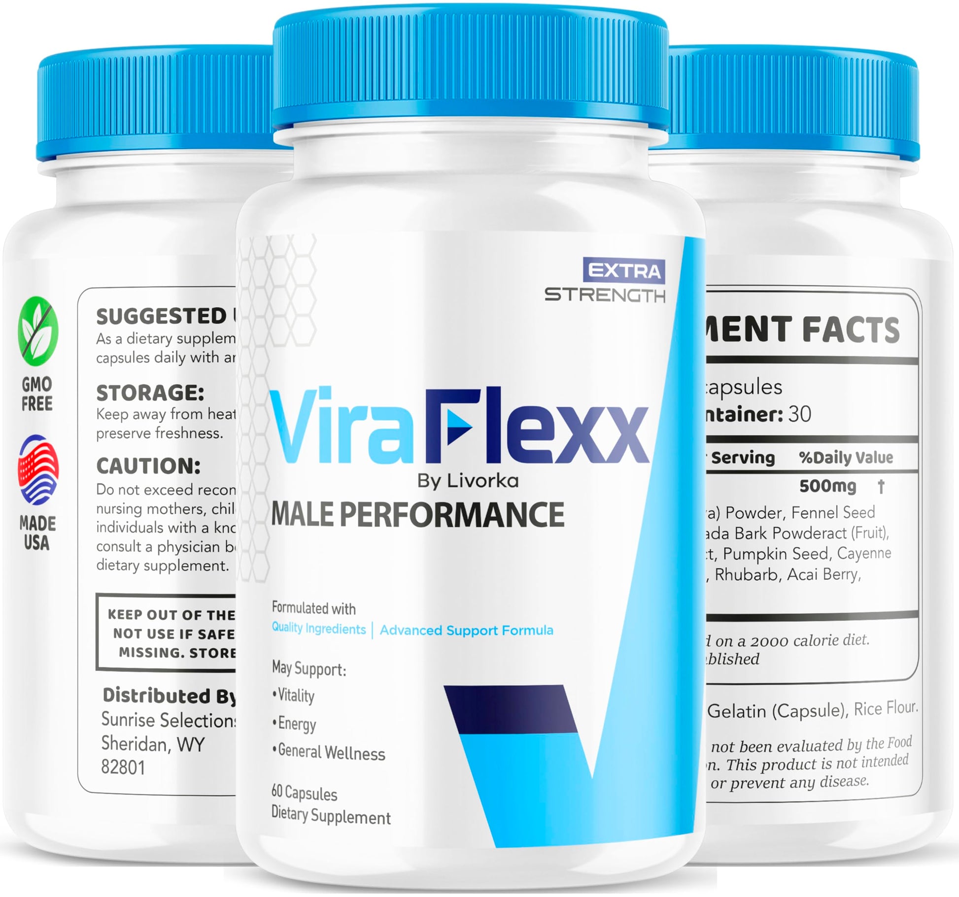 LIVORKA (3 Pack) ViraFlexx Capsules, ViraFlexx Advanced Support Formula Pills, Vira Flexx Pills (180 Capsules) LIVORKA Au supplements