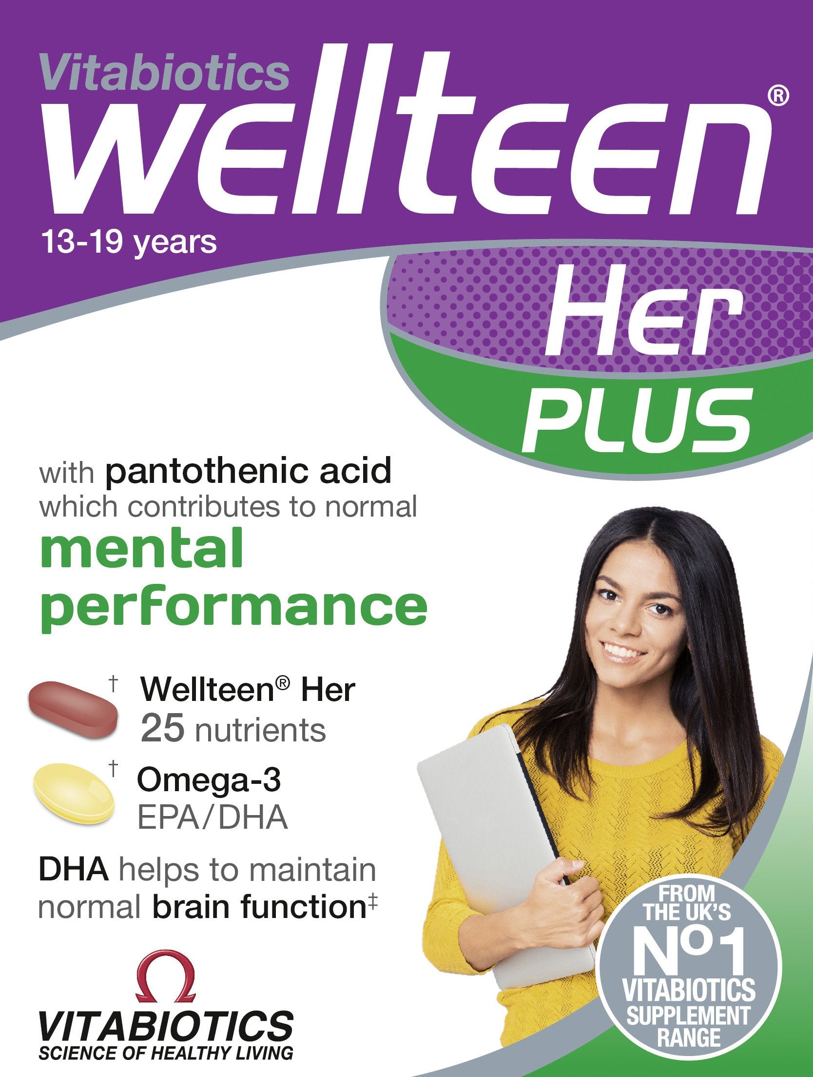 Vitabiotics Wellteen Her Plus - 56 Tablets/Capsules, 56 Count (Pack of 1) Wellteen Au supplements