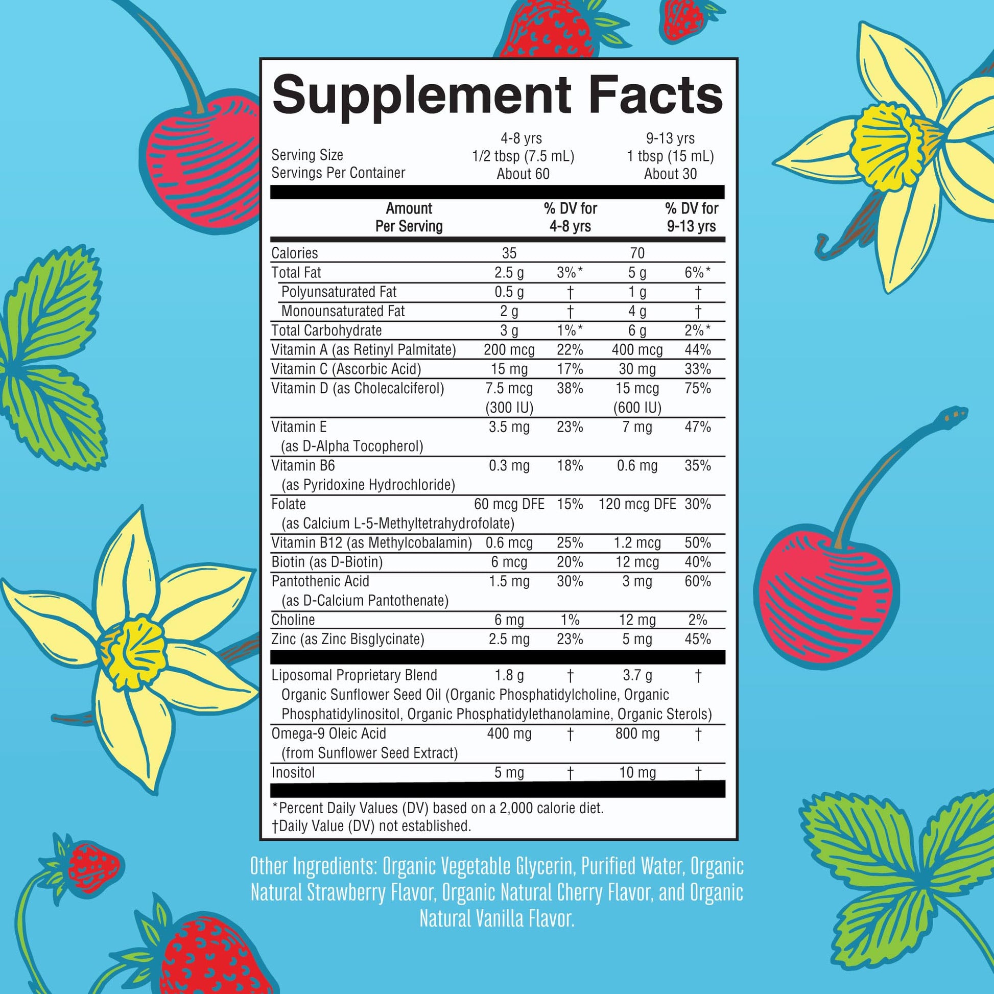 MaryRuth Organics Kids Multivitamin Liposomal | Vegan, Sugar-Free Vitamins for Kids | Ages 4+ | 2 Month Supply | 15.22 Fl Oz MaryRuth Organics Au supplements