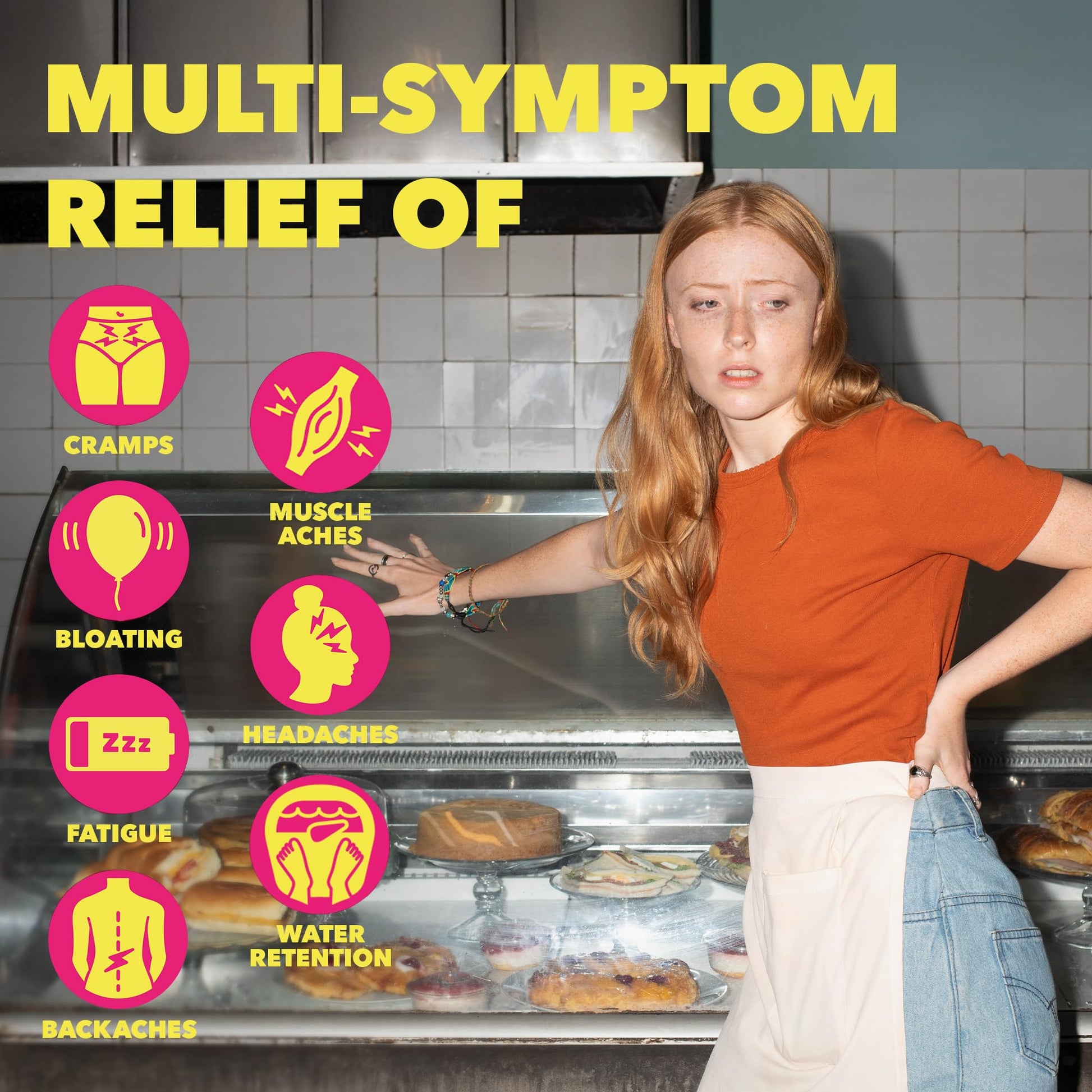 Midol Complete On The Go Caplets with Acetaminophen for Menstrual Symptom Relief, Period Cramp and Menstrual Pain Relief, 50 Count (25 Pouches of 2) Midol Au supplements