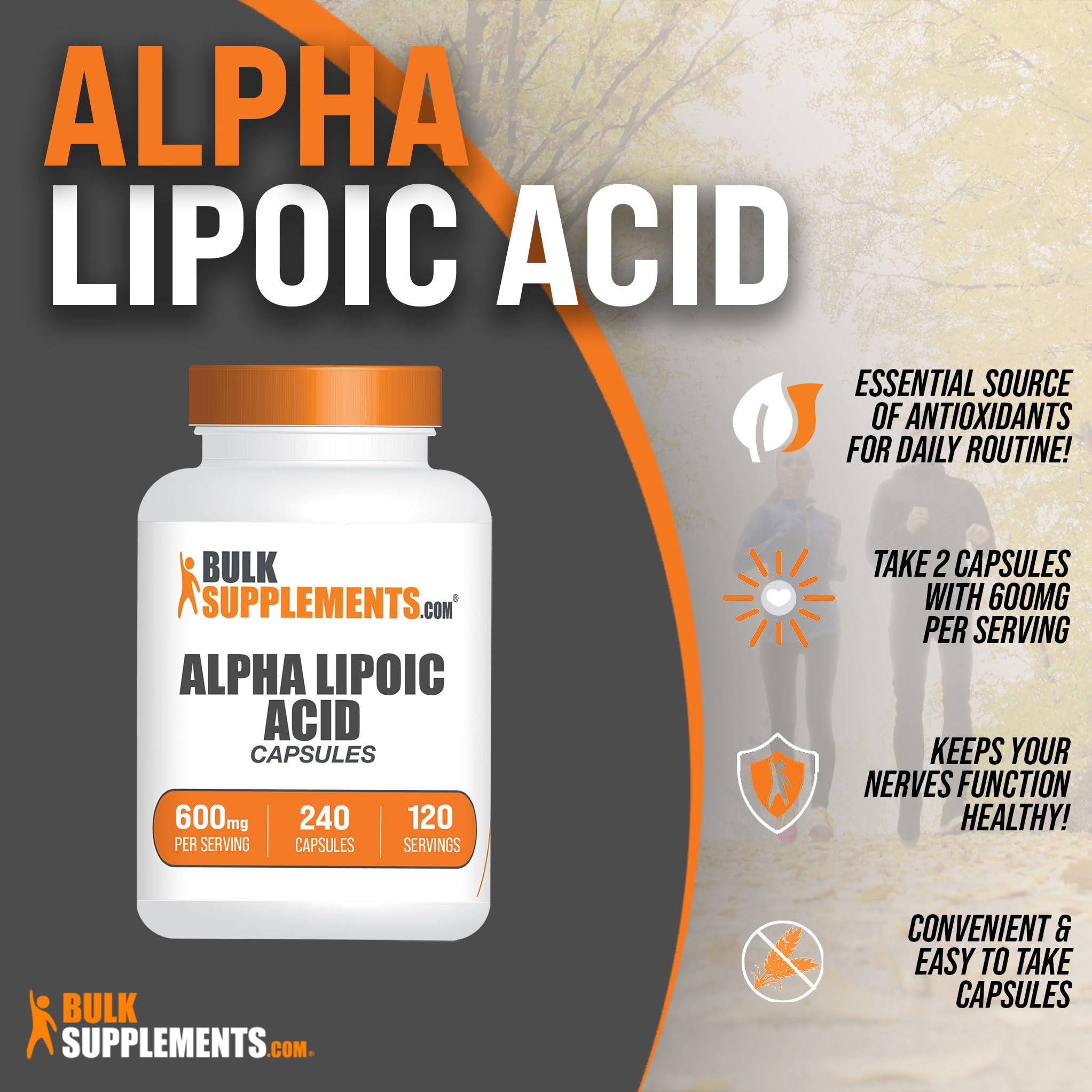 BULKSUPPLEMENTS.COM Alpha Lipoic Acid Capsules - ALA Supplement, Alpha Lipoic BULKSUPPLEMENTS.COM Au supplements