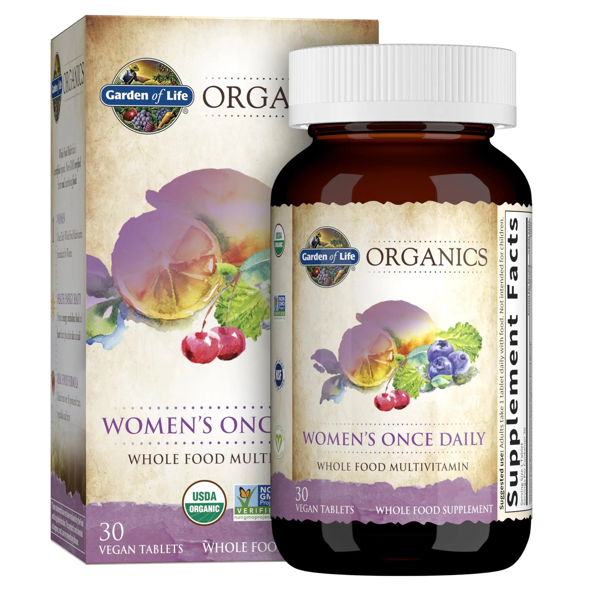 Garden of Life Women's Multivitamin & Organic Multivitamin Bundle, 60 Count Garden of Life Au supplements