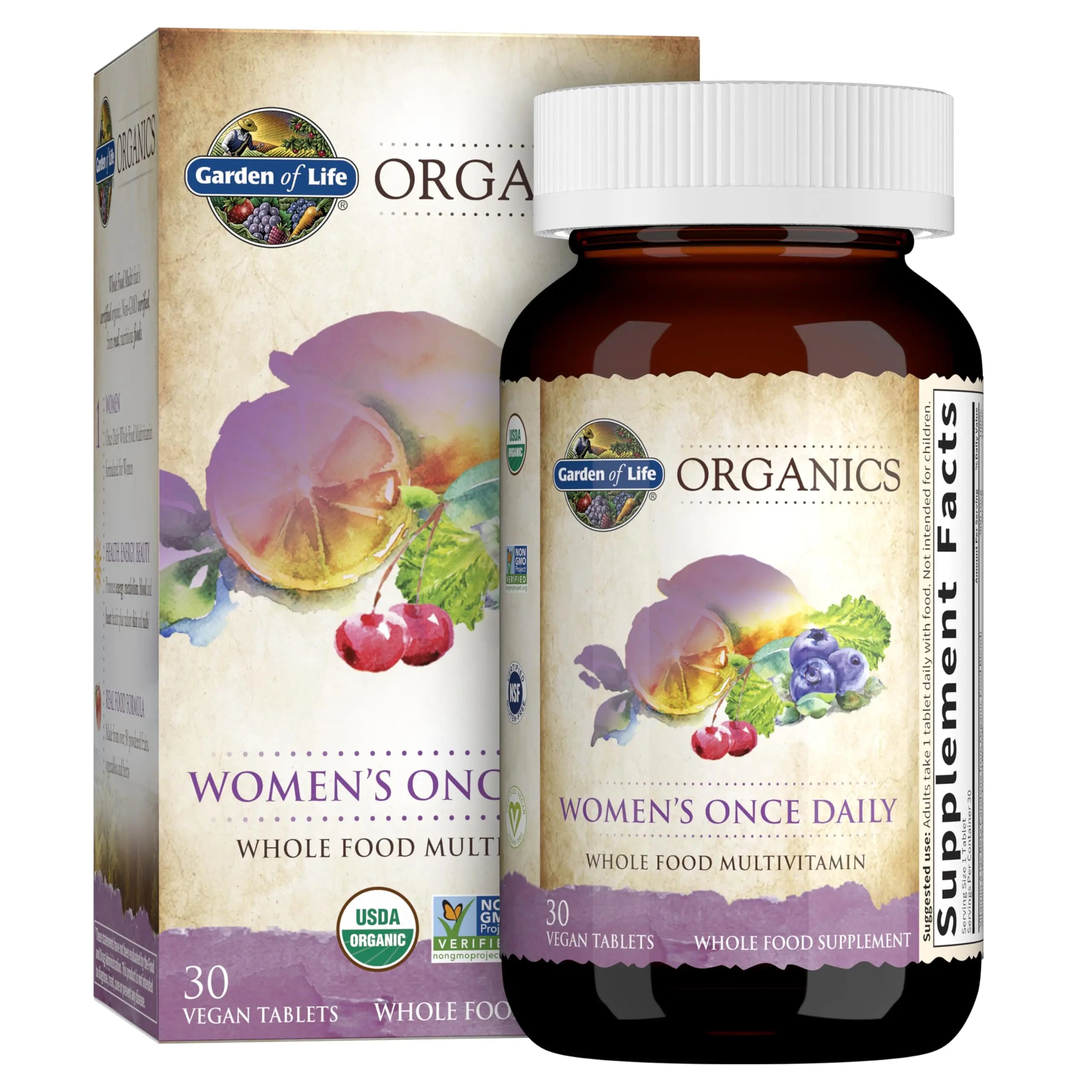 Garden of Life Women's Multivitamin & Organic Multivitamin Bundle, 60 Count Garden of Life Au supplements