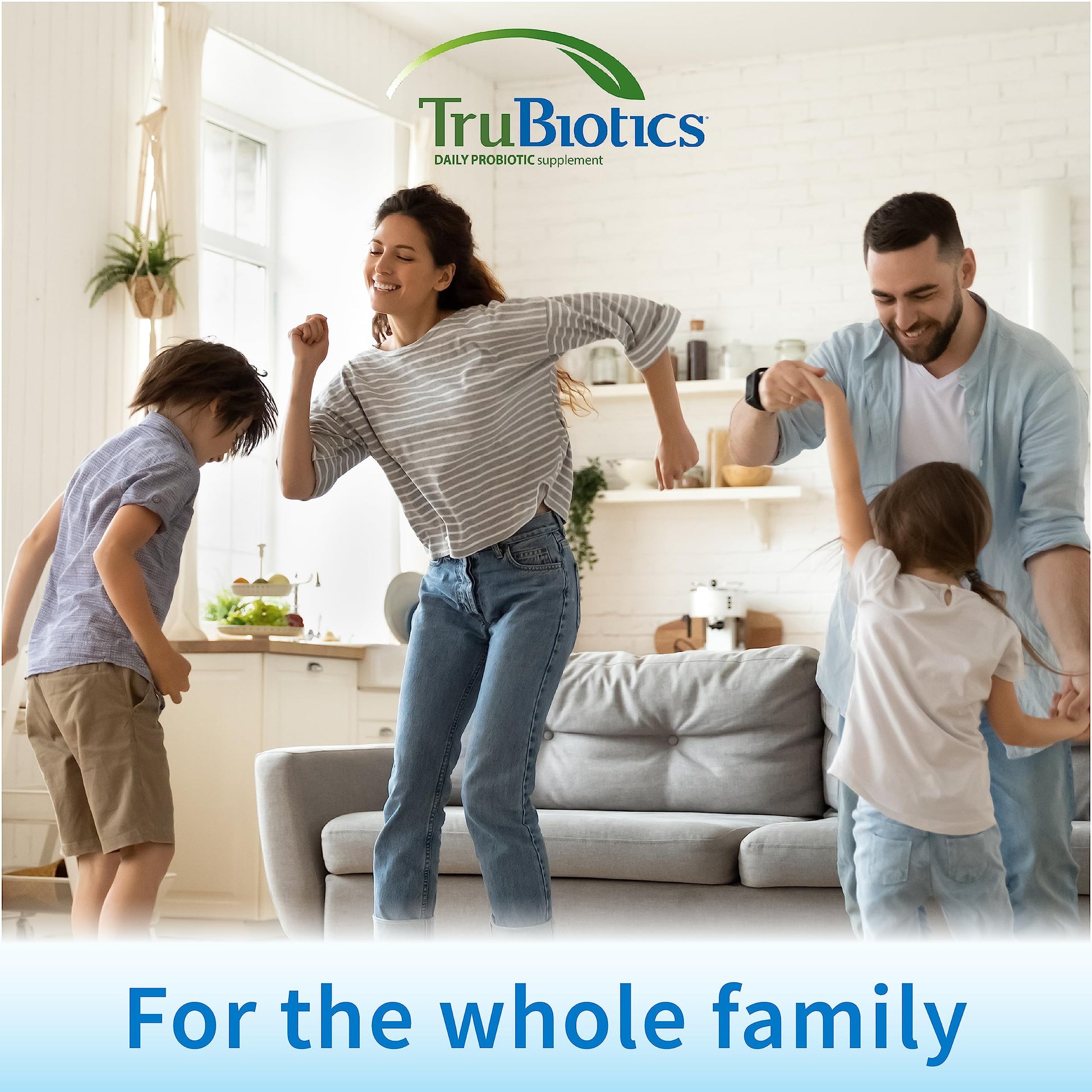 TruBiotics Probiotics for Digestive & Immune Health, Supports Regularity & Helps Relieve Abdominal Discomfort, Gas & Bloating, 2 Clinically Studied Probiotic Strains, Plus Prebiotics, 60 Capsules TruBiotics Au supplements
