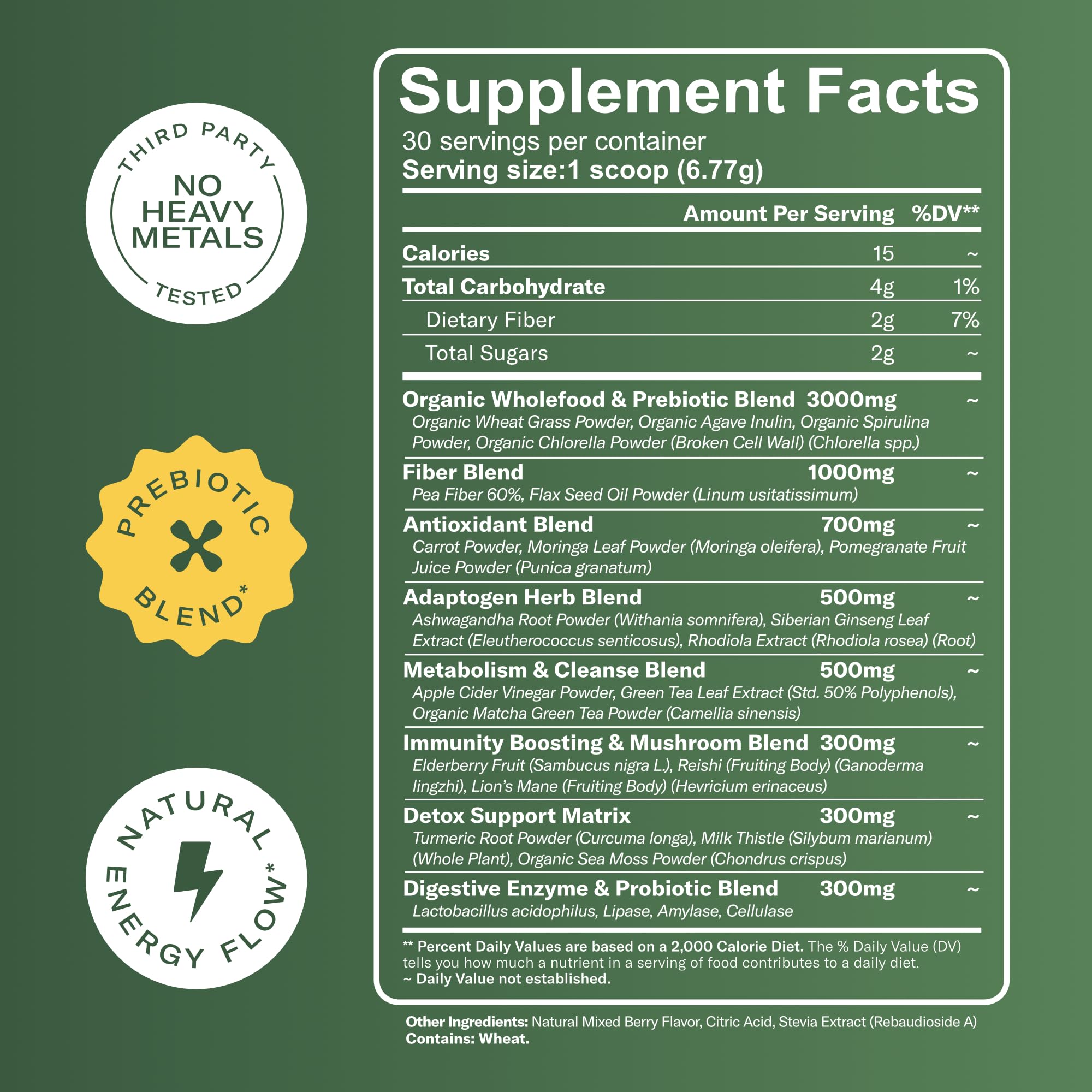 TrueSeaMoss Super Greens Powder with Matcha for Digestive & Gut Health – 25 Superfoods with Probiotics, Prebiotics, Enzymes & Sea Moss – Vegan Superfood Powder for Bloating & Regularity - 30 Servings TrueSeaMoss Au supplements