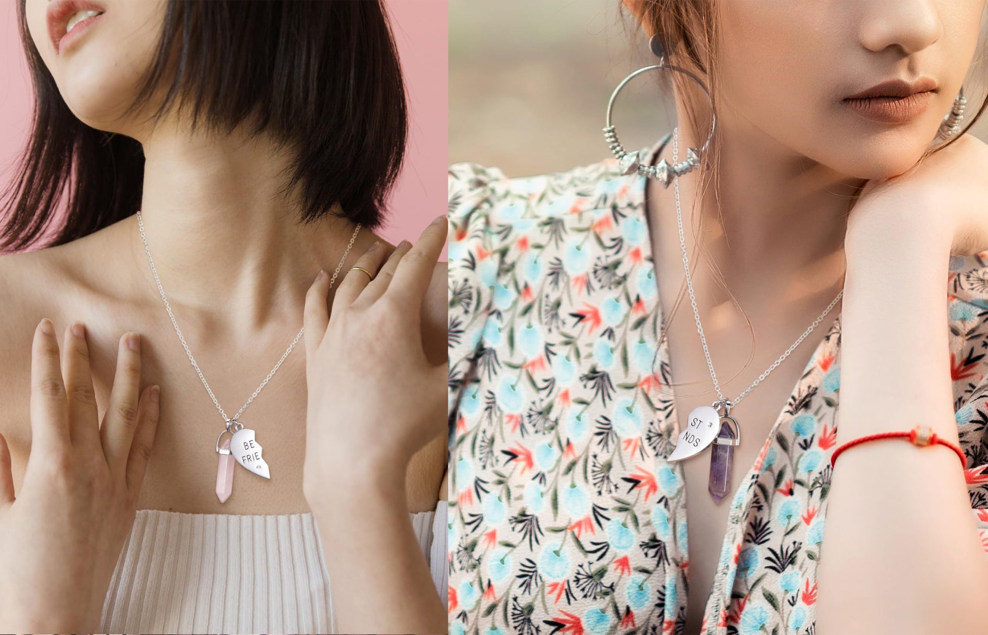 PESOENTH Best Friend Necklace for 2 Girls Gifts- BFF Friendship Necklaces Women Matching PESOENTH Au supplements