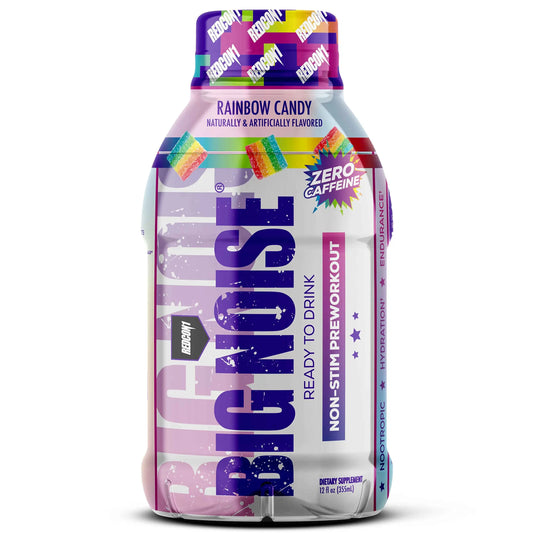 REDCON1 Big Noise RTD Pre Workout Drink, Rainbow Candy - Caffeine-Free Ready-to-Drink REDCON1AU supplements