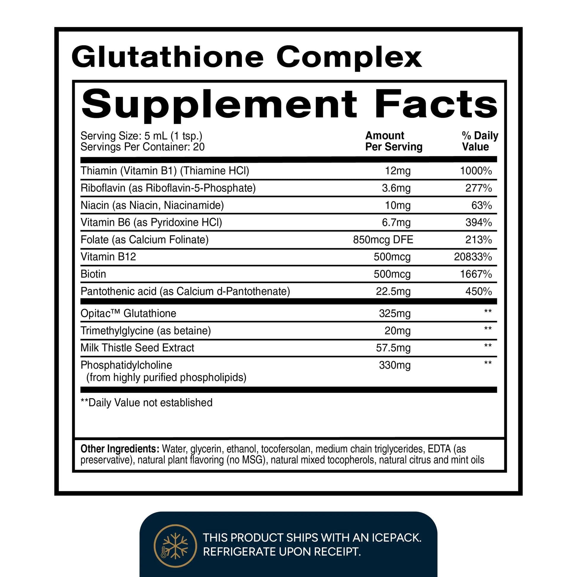 Quicksilver Scientific Glutathione Complex - Superior Absorption Antioxidant Supplement with Liquid Glutathione & Milk Thistle - Vitamin B Complex - Supplement for Daily Use (3.38 fl oz) Quicksilver Scientific Au supplements