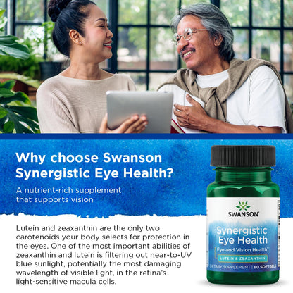 Swanson Synergistic Eye Health - Lutein and Zeaxanthin Supplement SwansonUS supplements