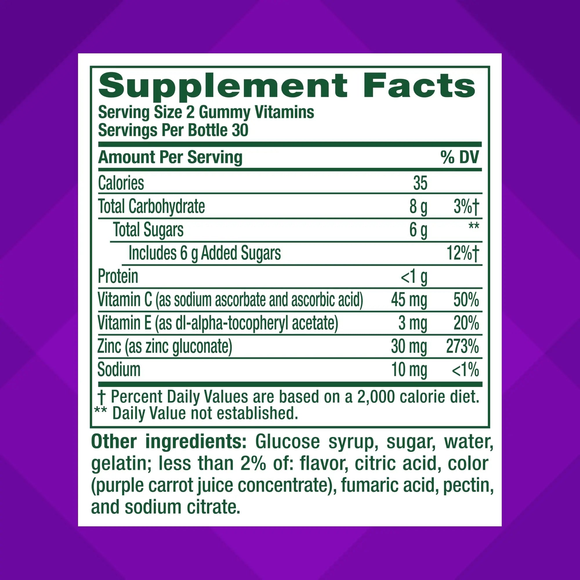 vitafusion Daily Complexion Care (1), Beauty Supplement Helps Support Clear Skin (1) (2) with Zinc Gluconate, Plus Vitamins E & C Vitafusion Au supplements